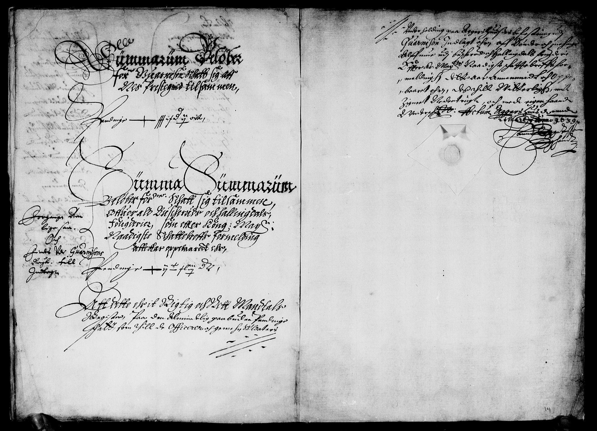 Rentekammeret inntil 1814, Reviderte regnskaper, Lensregnskaper, RA/EA-5023/R/Rb/Rba/L0143: Akershus len, 1638-1639
