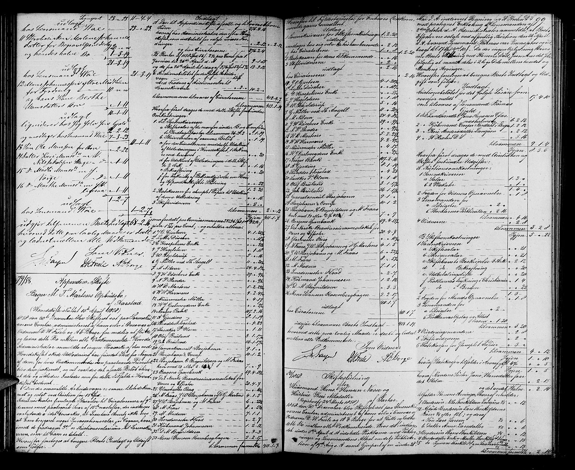 Midhordland sorenskriveri, AV/SAB-A-3001/1/H/Hd/L0003: Skifteutlodningsprotokoll, 1857-1863, s. 98b-99a