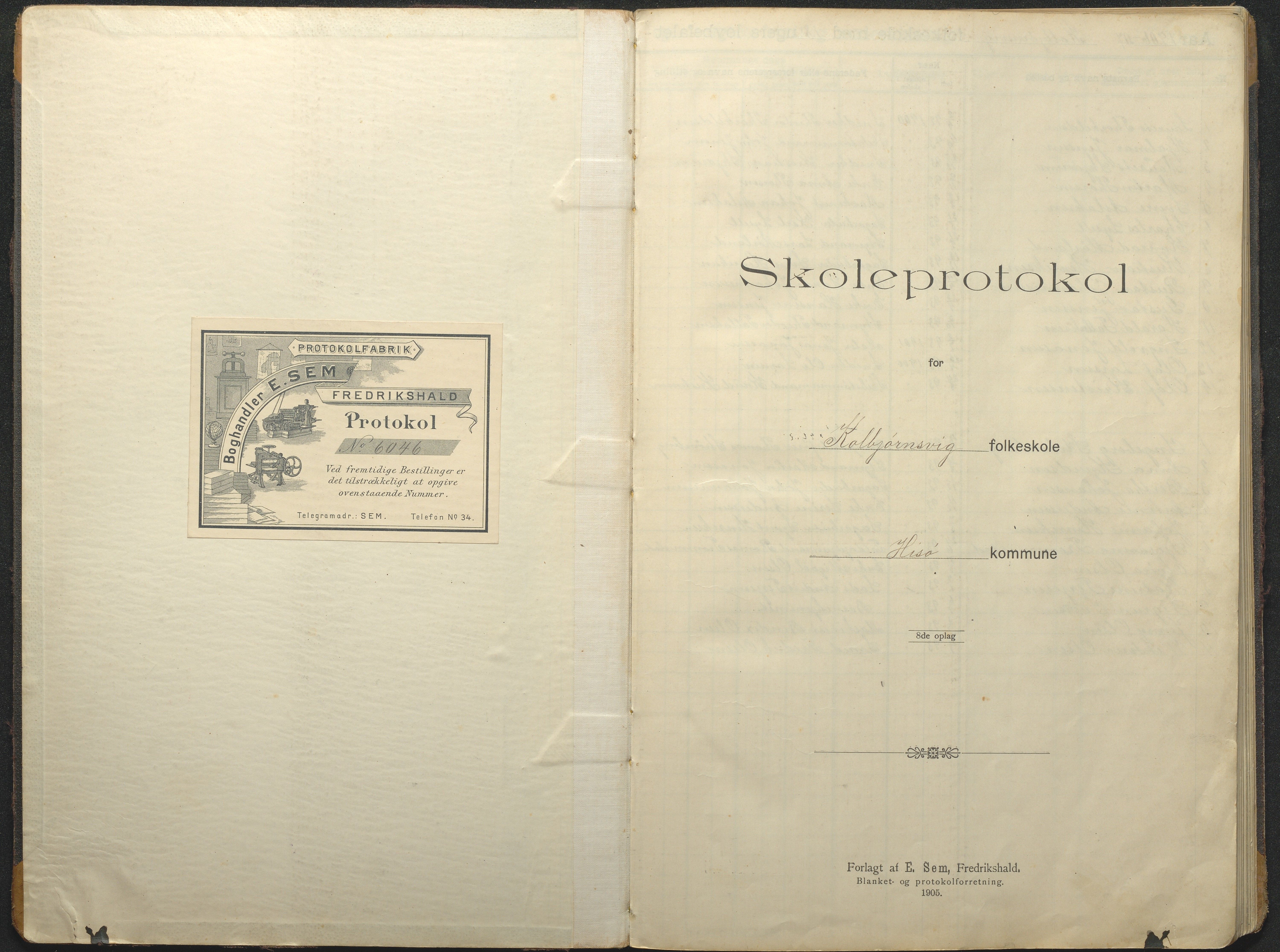 Hisøy kommune frem til 1991, AAKS/KA0922-PK/32/L0016: Skoleprotokoll, 1906-1939