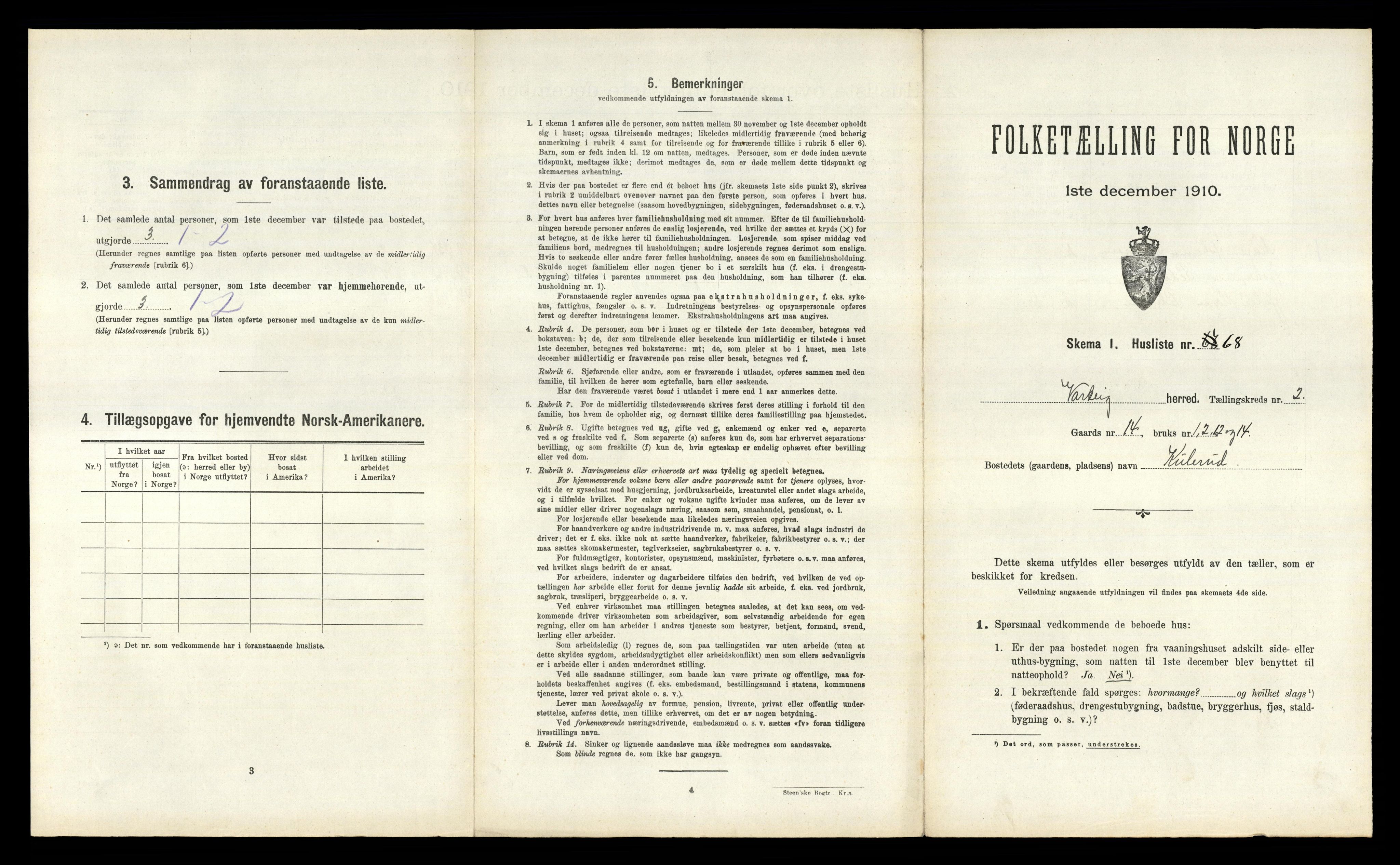 RA, Folketelling 1910 for 0114 Varteig herred, 1910, s. 277