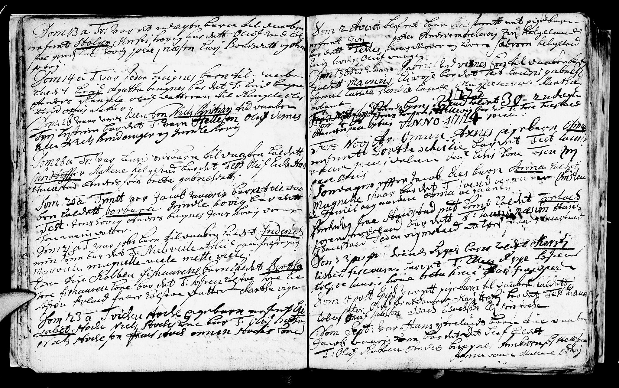 Avaldsnes sokneprestkontor, AV/SAST-A -101851/H/Ha/Haa/L0001: Ministerialbok nr. A 1, 1711-1764, s. 16