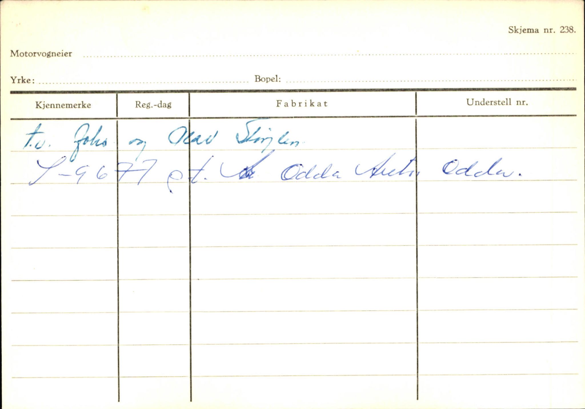 Statens vegvesen, Sogn og Fjordane vegkontor, AV/SAB-A-5301/4/F/L0125: Eigarregister Sogndal V-Å. Aurland A-Å. Fjaler A-N, 1945-1975, s. 1598