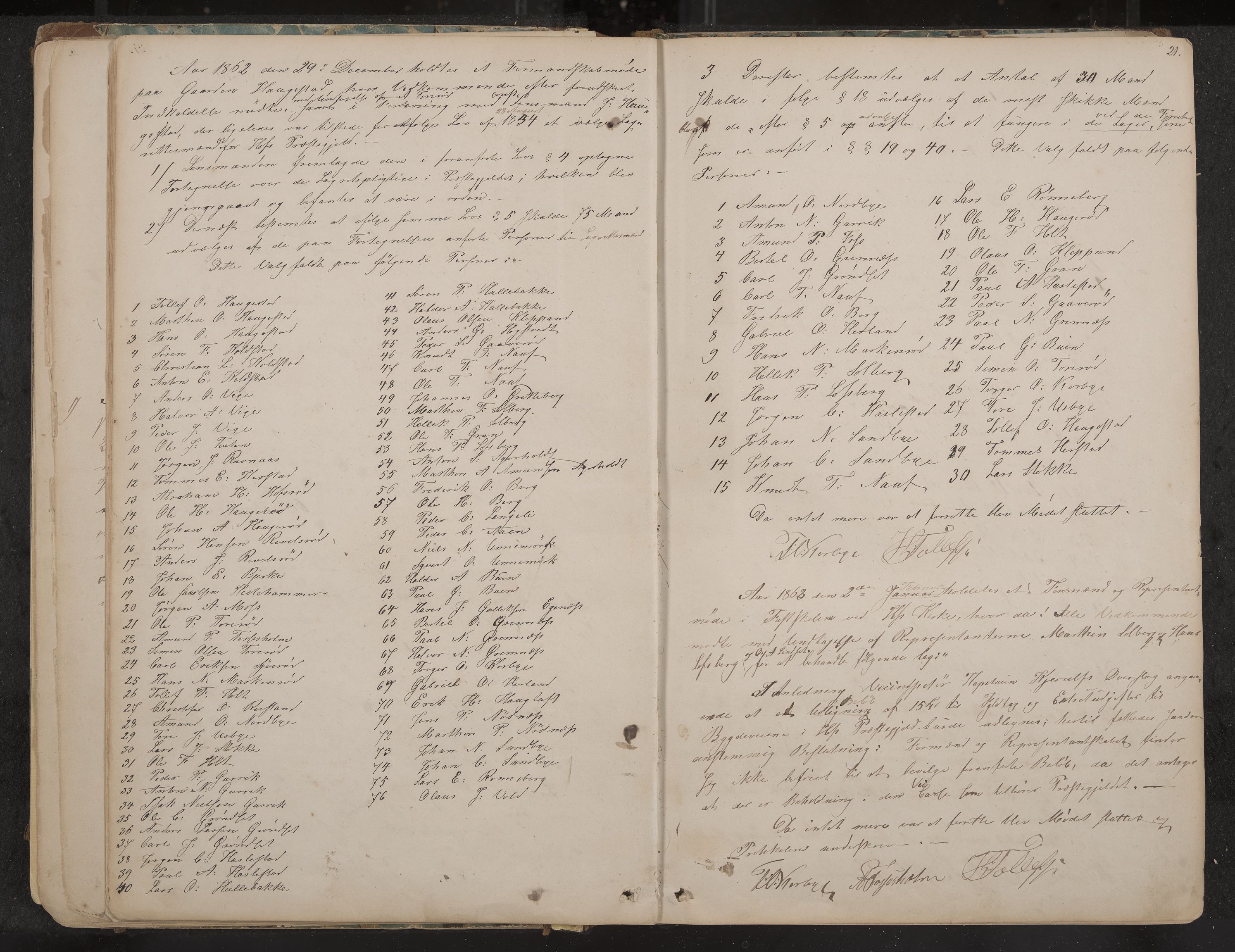 Hof formannskap og sentraladministrasjon, IKAK/0714021-1/A/Aa/L0002: Møtebok med register, 1859-1873, s. 21