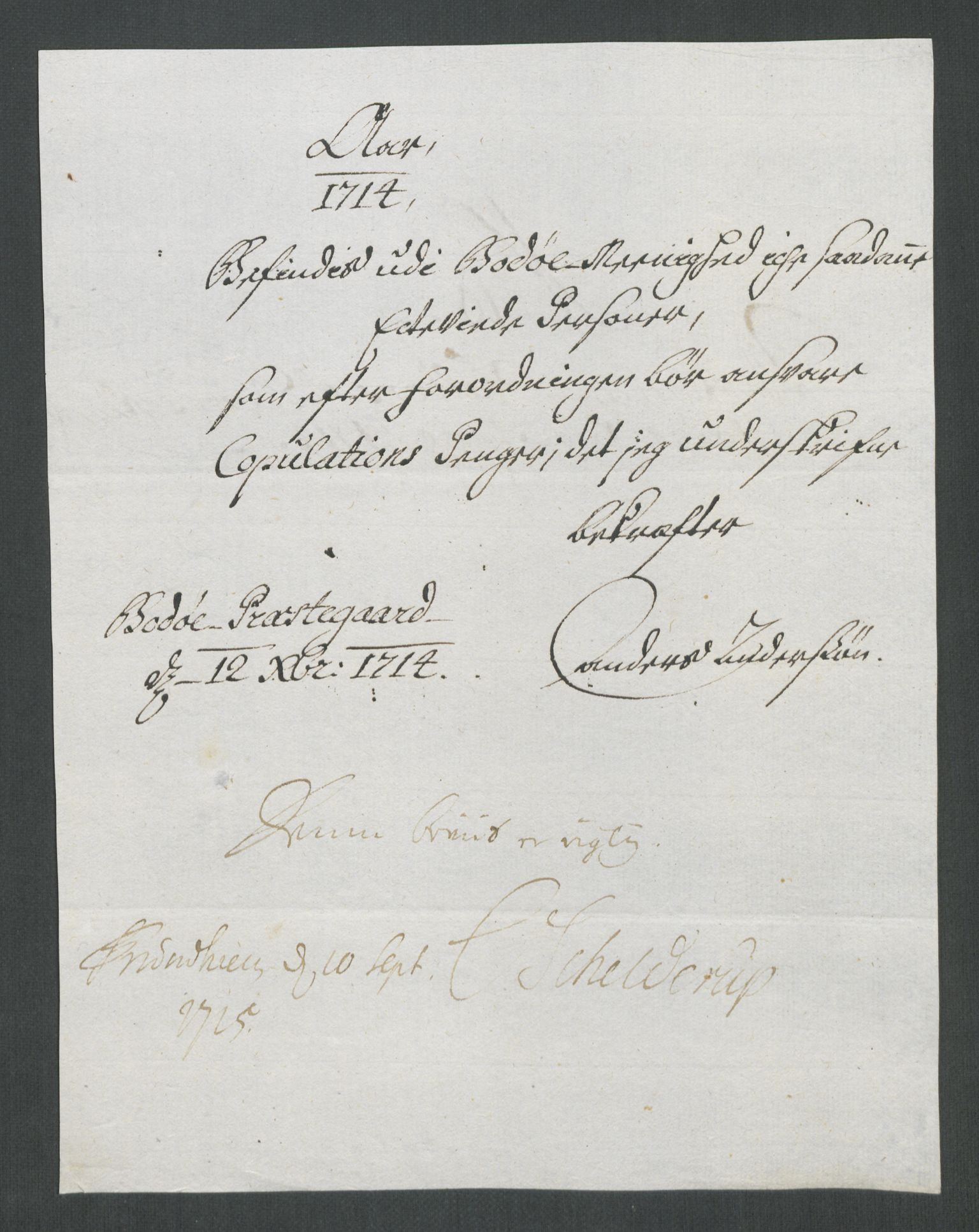 Rentekammeret inntil 1814, Reviderte regnskaper, Fogderegnskap, RA/EA-4092/R66/L4584: Fogderegnskap Salten, 1714, s. 104
