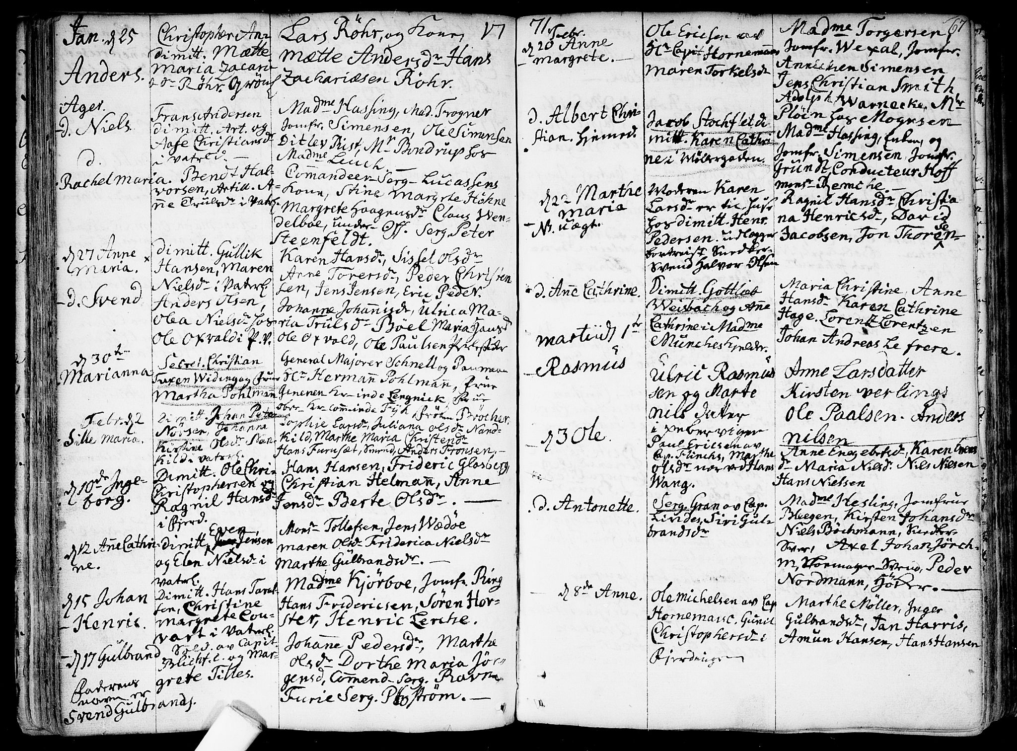Garnisonsmenigheten Kirkebøker, AV/SAO-A-10846/F/Fa/L0002: Ministerialbok nr. 2, 1757-1776, s. 67