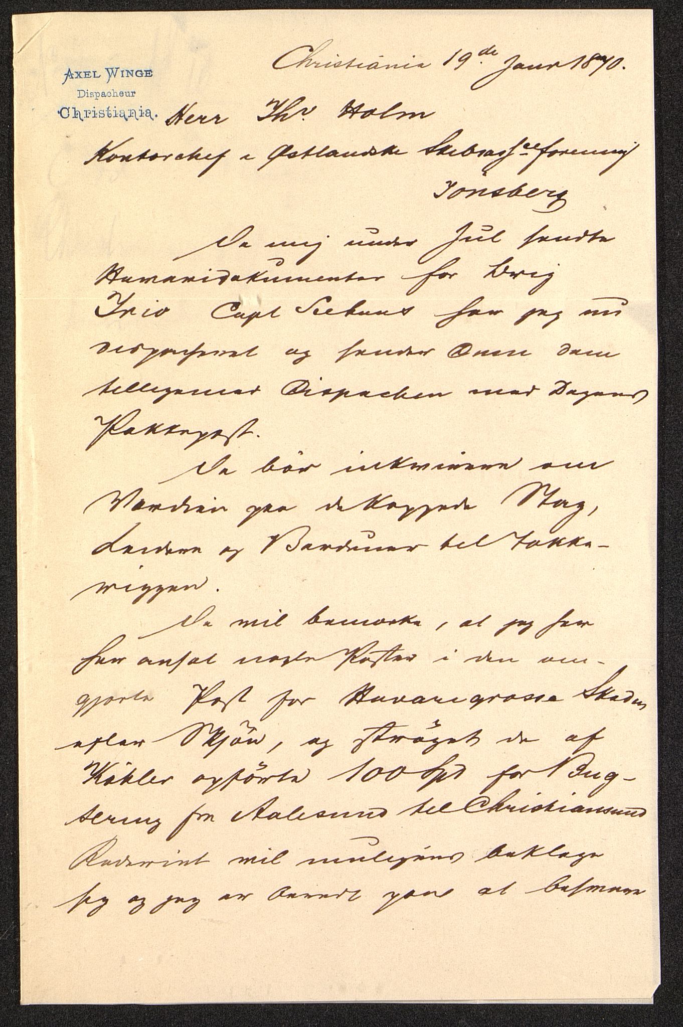 Pa 63 - Østlandske skibsassuranceforening, VEMU/A-1079/G/Ga/L0002/0005: Havaridokumenter / Trio, 1869