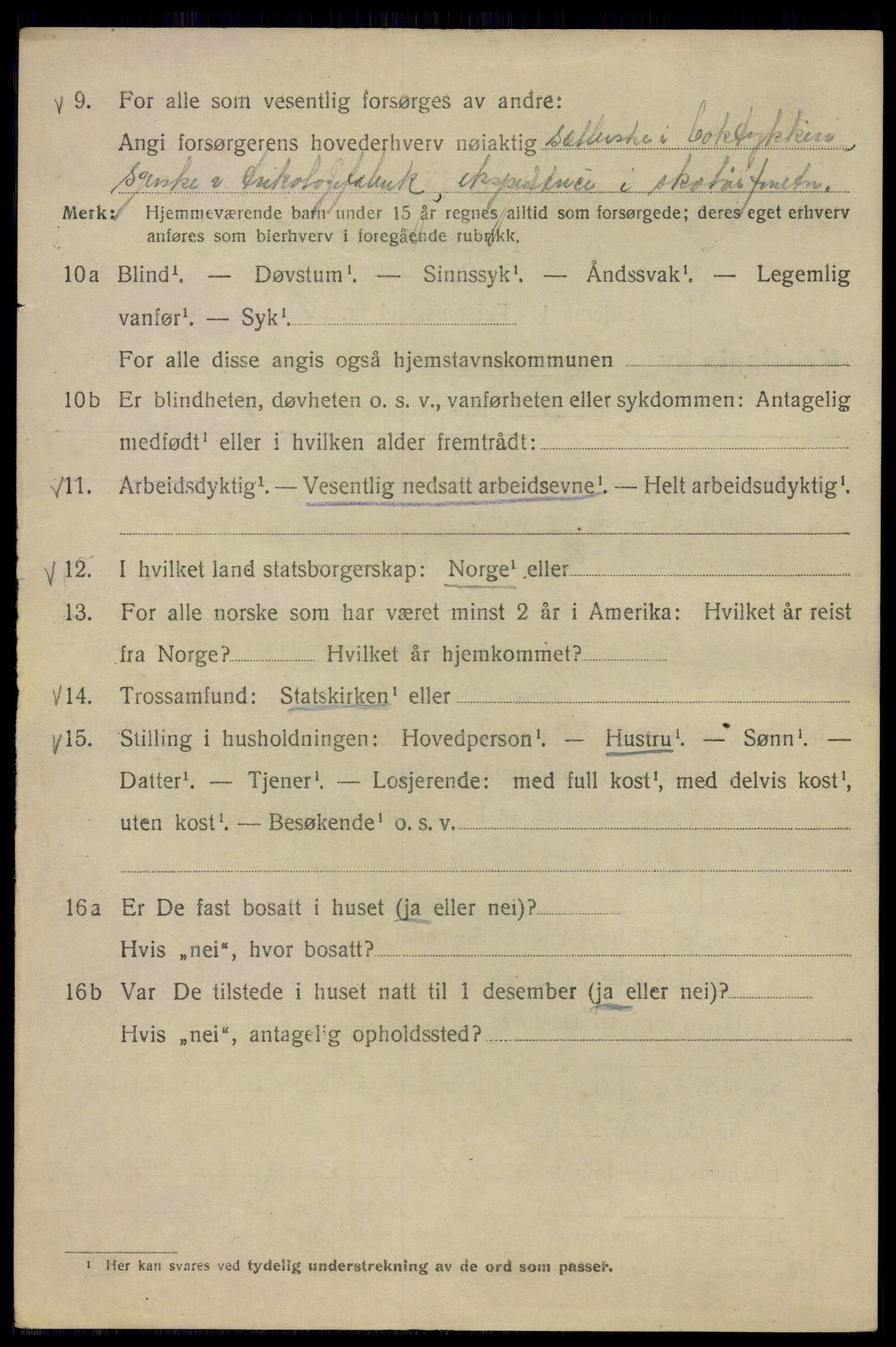 SAO, Folketelling 1920 for 0301 Kristiania kjøpstad, 1920, s. 304604