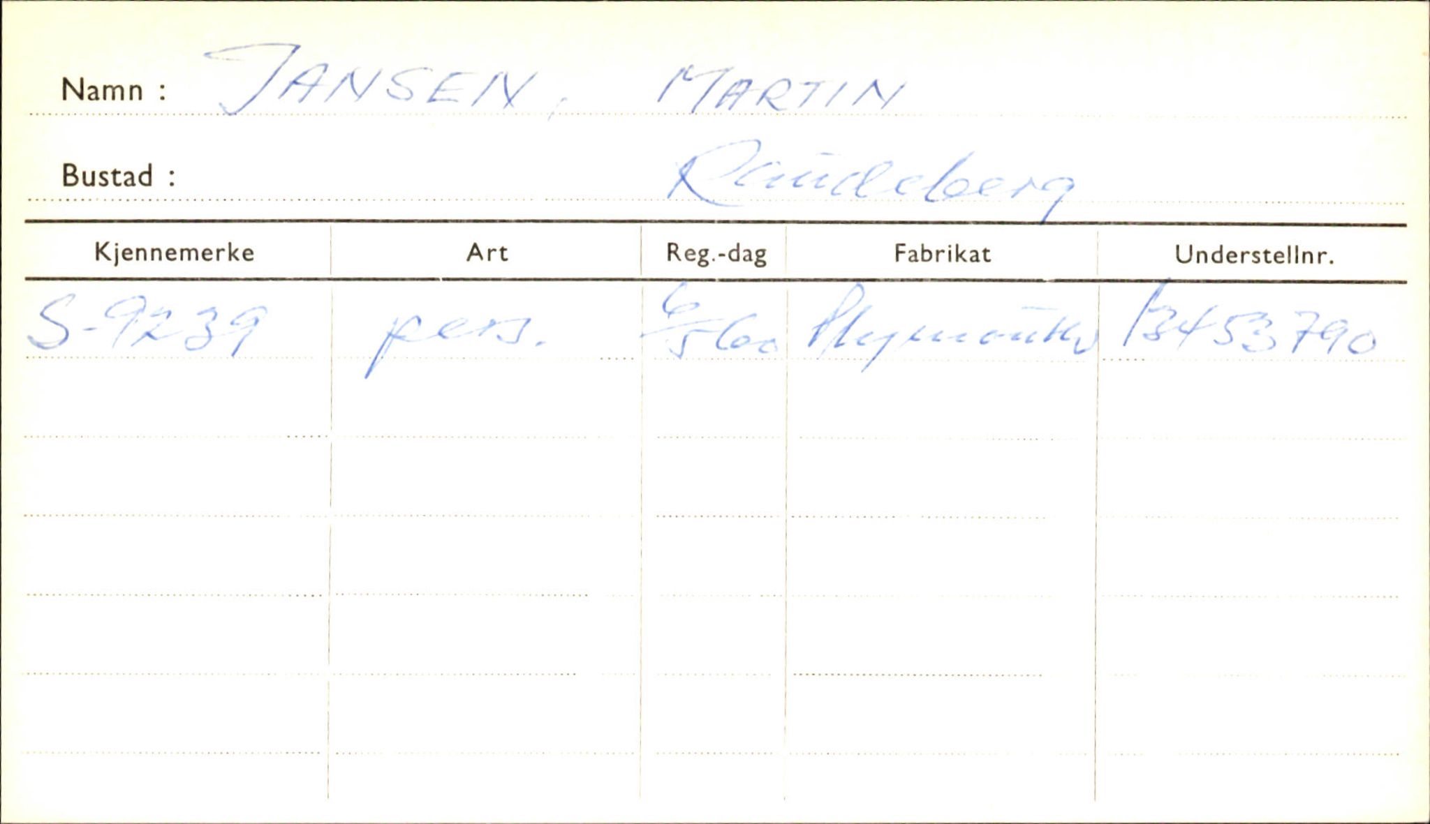 Statens vegvesen, Sogn og Fjordane vegkontor, SAB/A-5301/4/F/L0001A: Eigarregister Fjordane til 1.6.1961, 1930-1961, s. 935