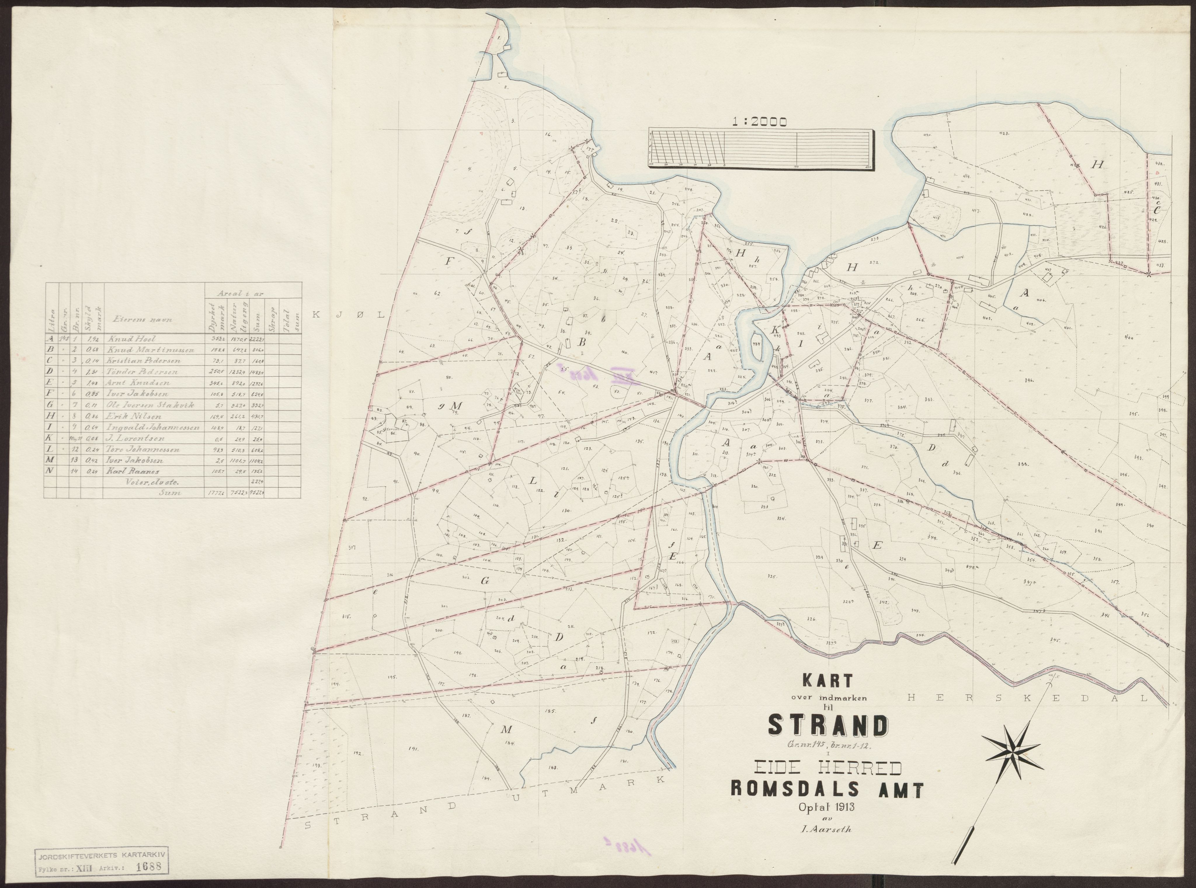 Jordskifteverkets kartarkiv, AV/RA-S-3929/T, 1859-1988, s. 2000