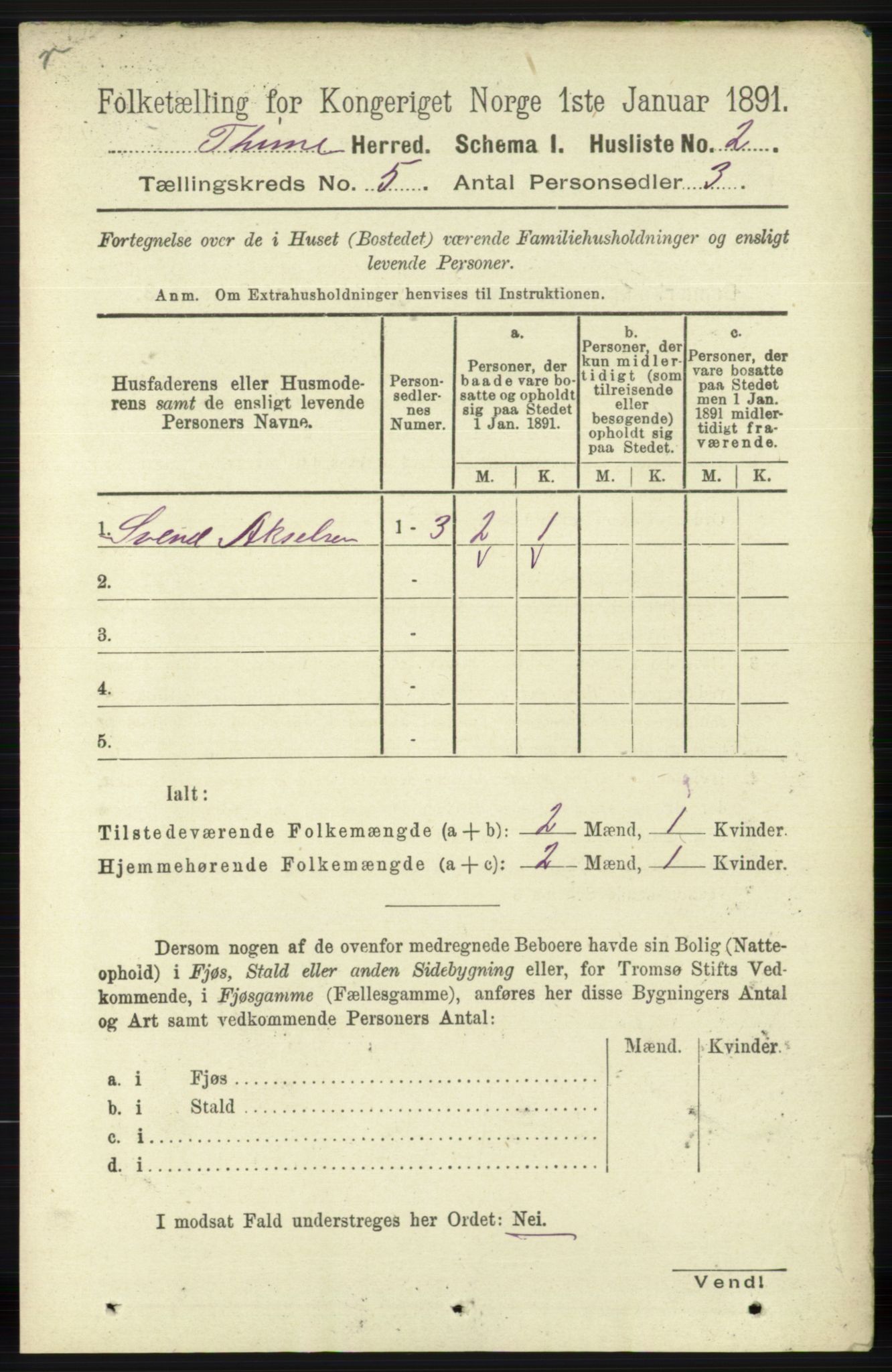 RA, Folketelling 1891 for 1121 Time herred, 1891, s. 1748