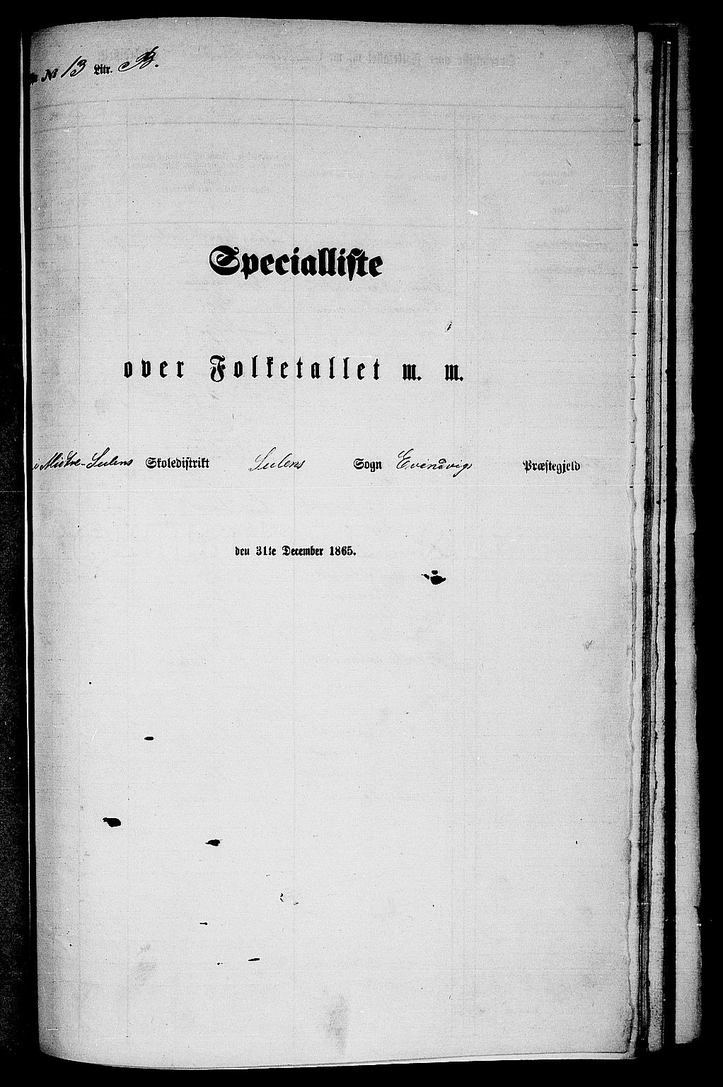 RA, Folketelling 1865 for 1411P Eivindvik prestegjeld, 1865, s. 179