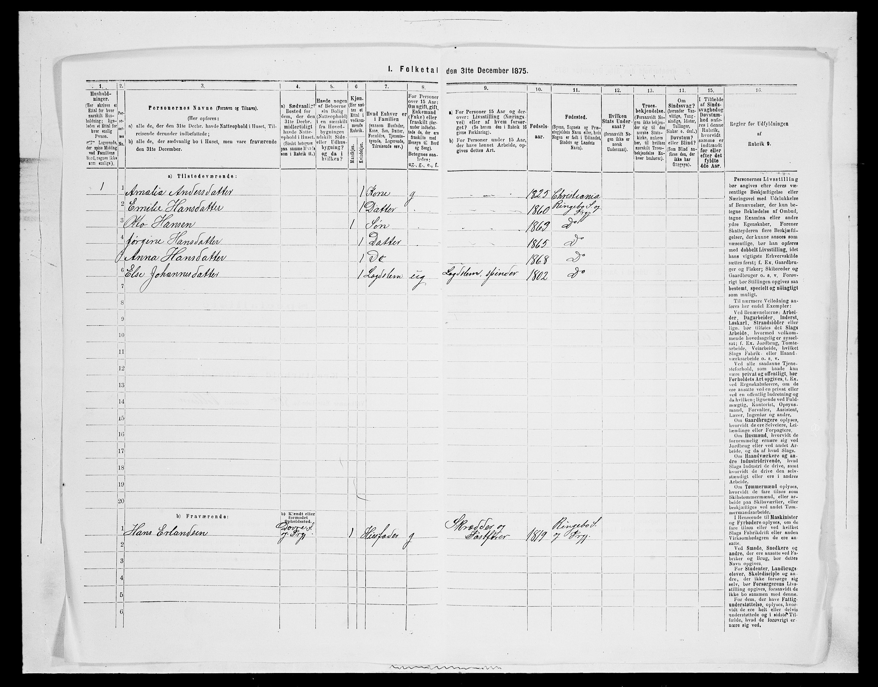 SAH, Folketelling 1875 for 0520P Ringebu prestegjeld, 1875, s. 535