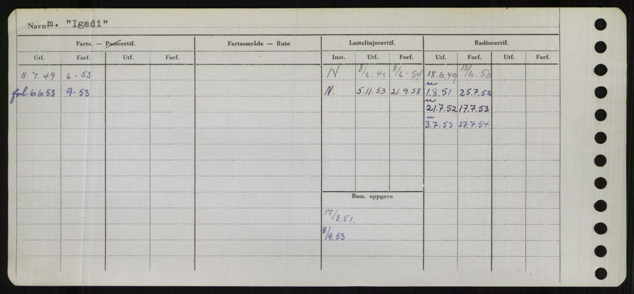 Sjøfartsdirektoratet med forløpere, Skipsmålingen, AV/RA-S-1627/H/Hb/L0003: Fartøy, I-N, s. 6