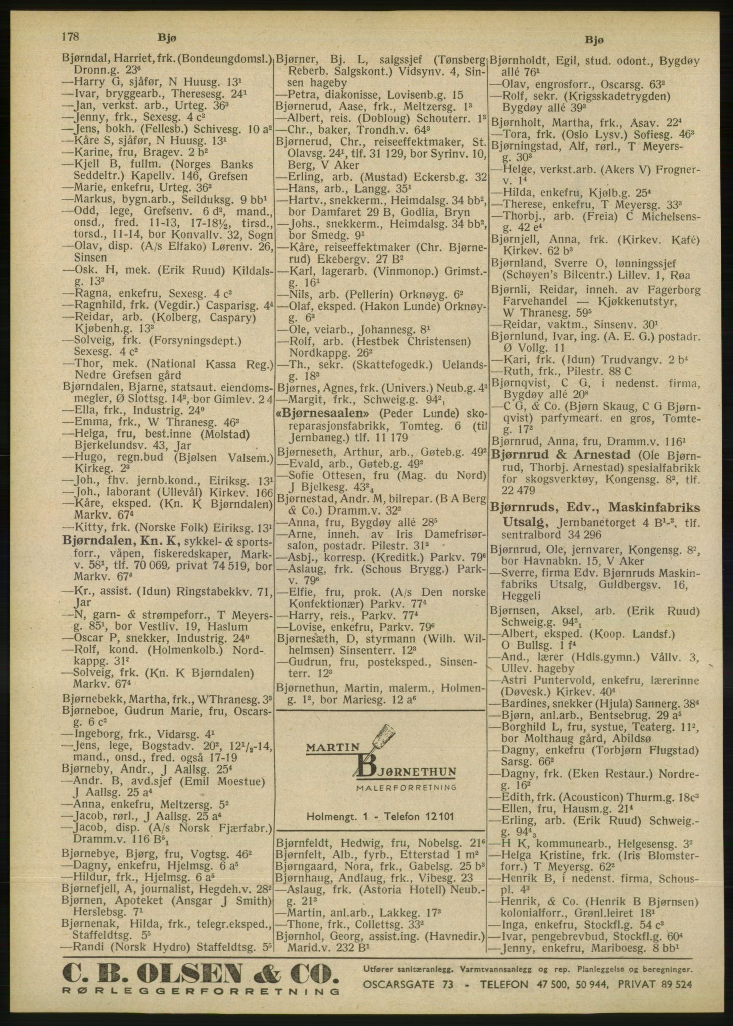Kristiania/Oslo adressebok, PUBL/-, 1946, s. 178