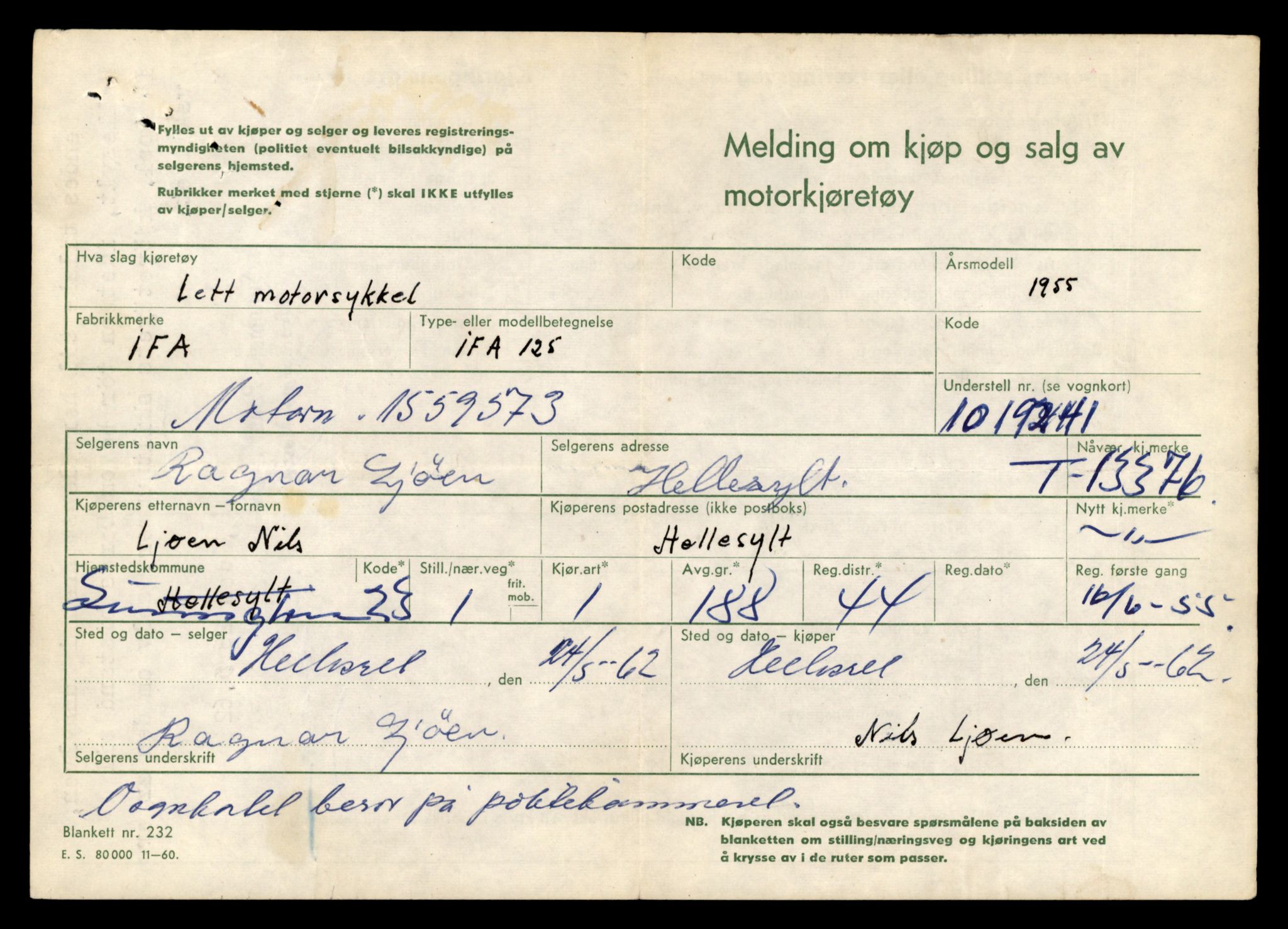 Møre og Romsdal vegkontor - Ålesund trafikkstasjon, AV/SAT-A-4099/F/Fe/L0039: Registreringskort for kjøretøy T 13361 - T 13530, 1927-1998, s. 253