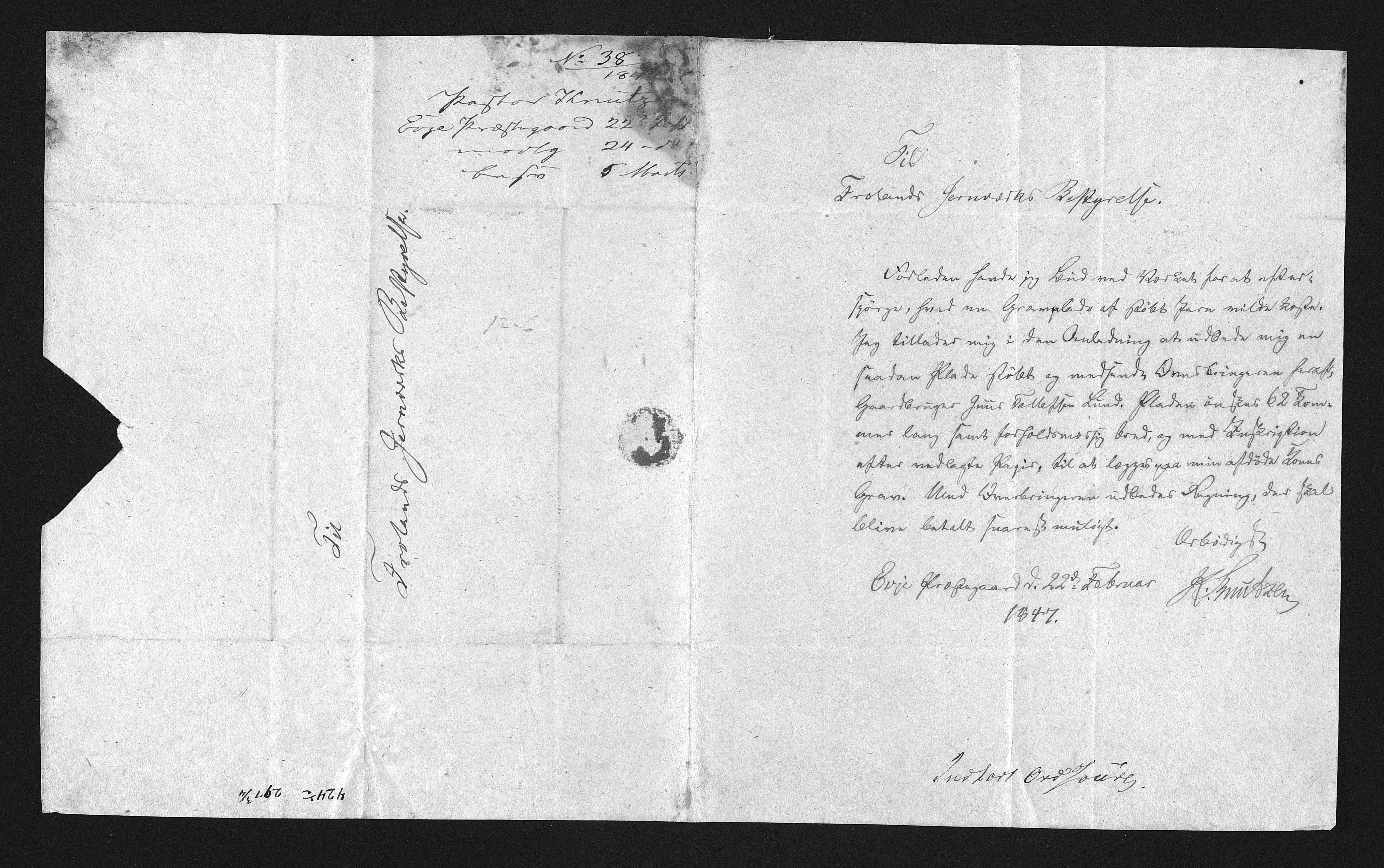 Froland Verk, AAKS/DA-1023/1/02/L0005: Innkomne brev, 1818-1848