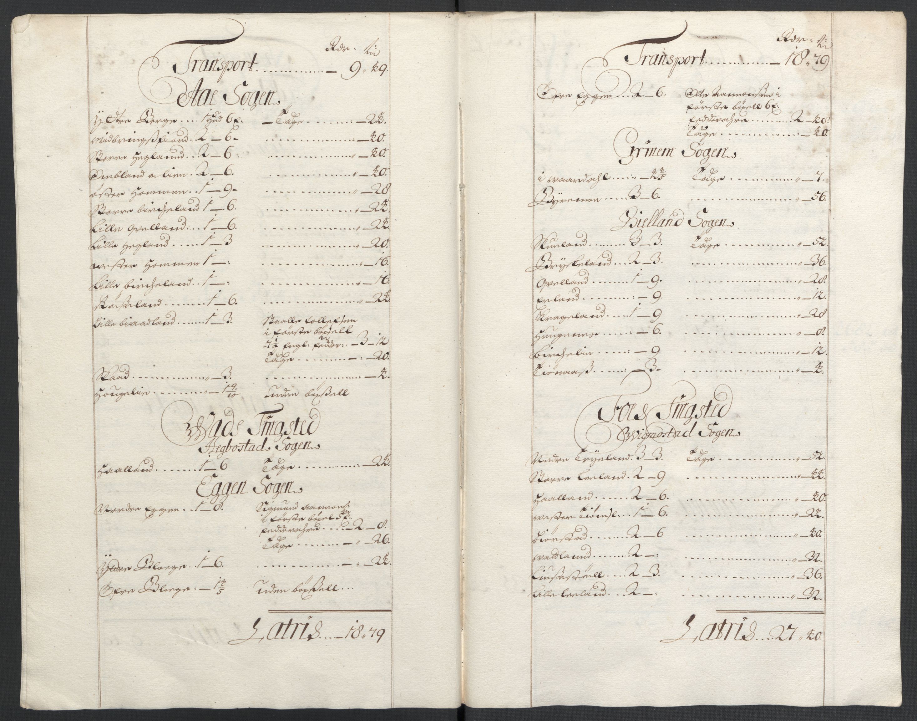 Rentekammeret inntil 1814, Reviderte regnskaper, Fogderegnskap, RA/EA-4092/R43/L2546: Fogderegnskap Lista og Mandal, 1696-1697, s. 196
