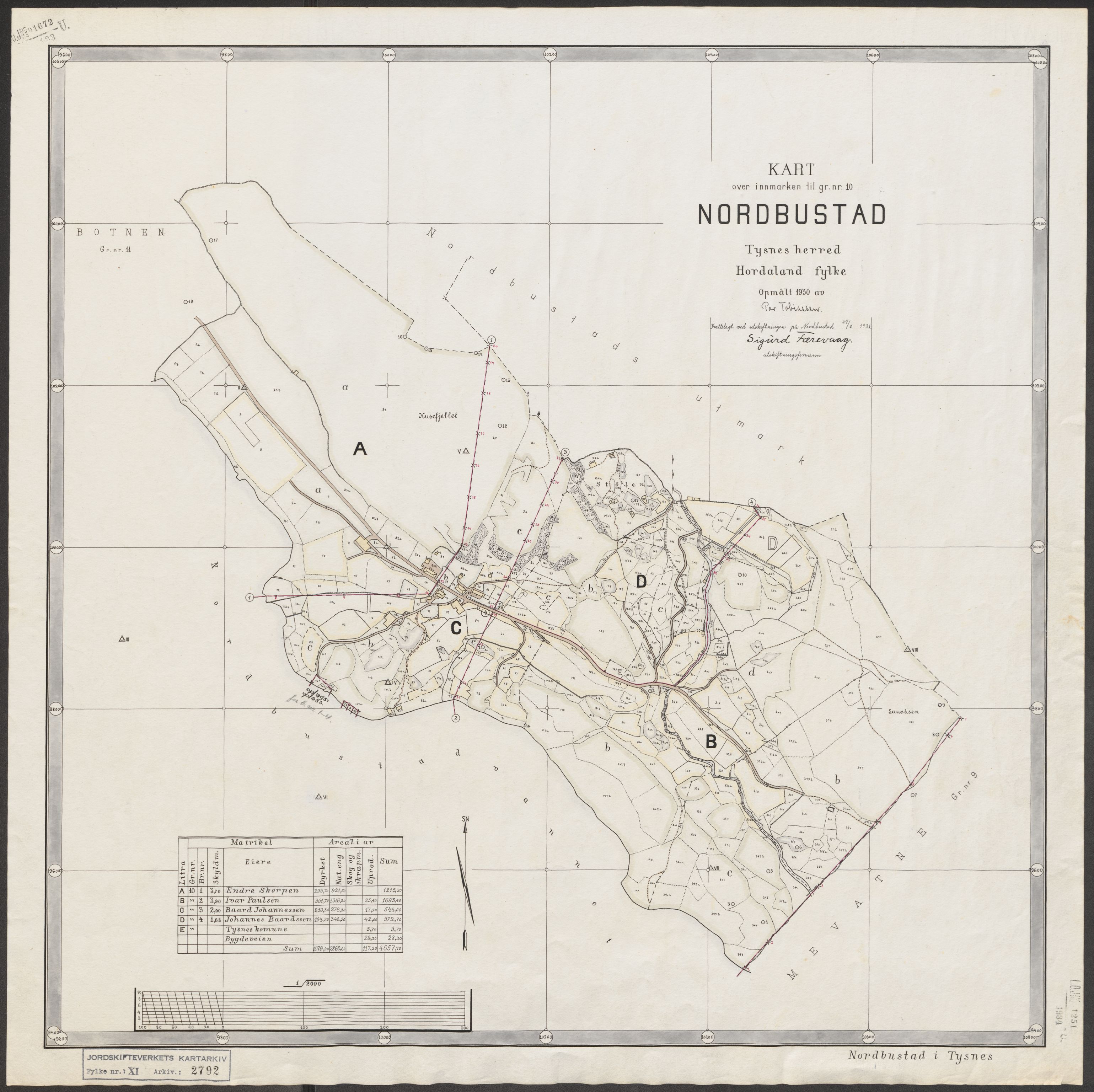 Jordskifteverkets kartarkiv, RA/S-3929/T, 1859-1988, s. 3148