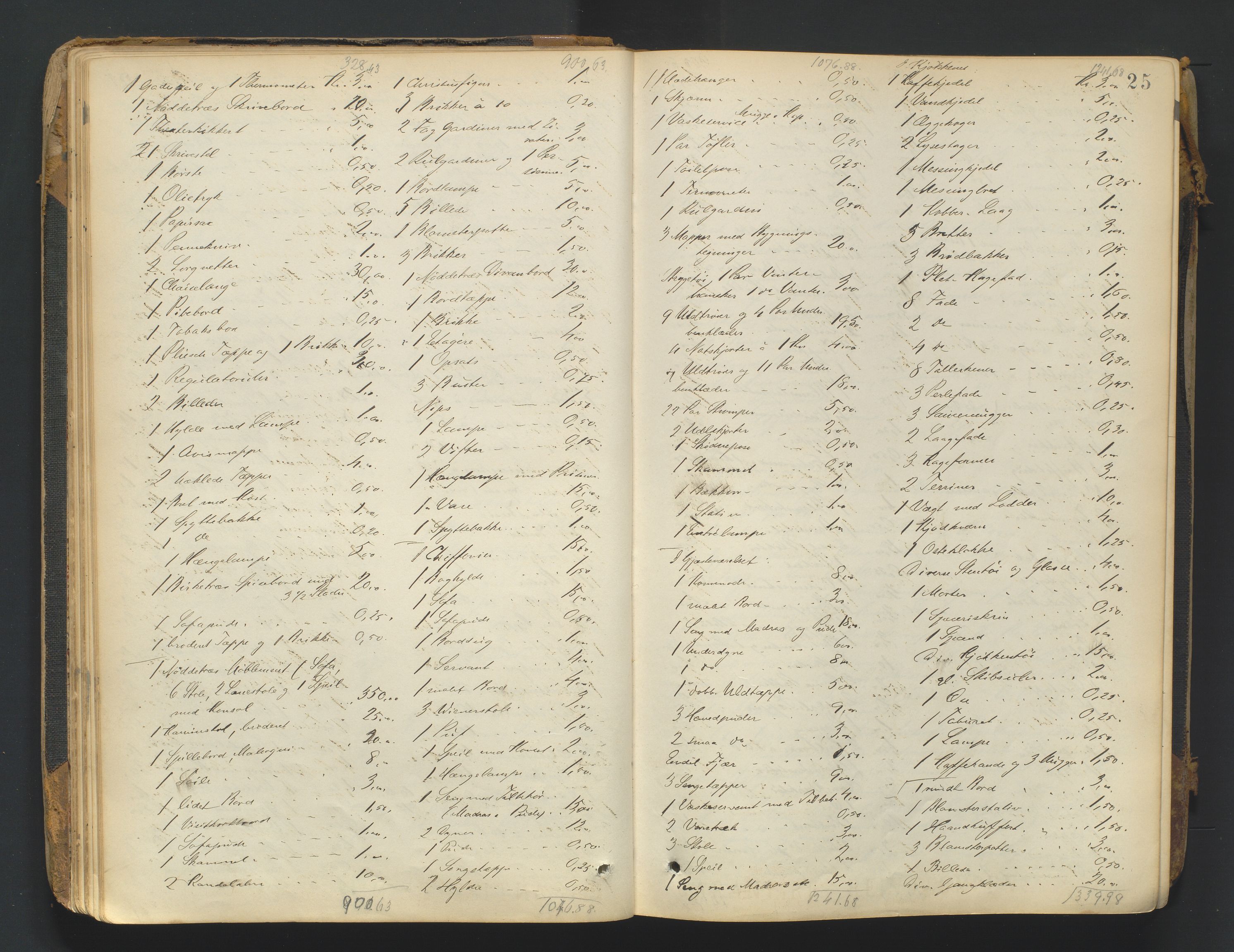 Arendal byfogd, AV/SAK-1222-0001/H/Hc/L0037: Skifteregistreringsprotokoll nr. 35, 1903-1926, s. 24b-25a