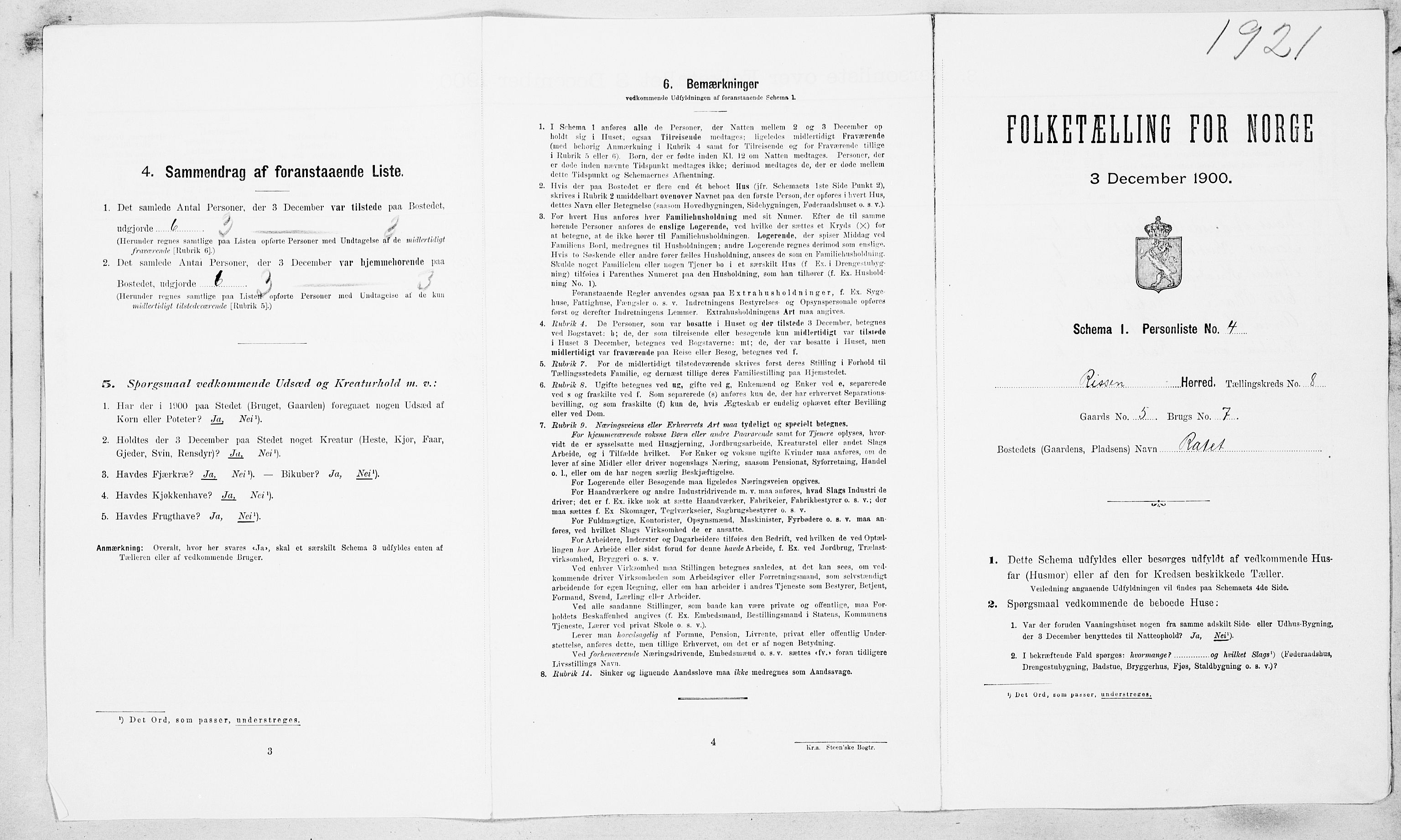 SAT, Folketelling 1900 for 1624 Rissa herred, 1900, s. 859