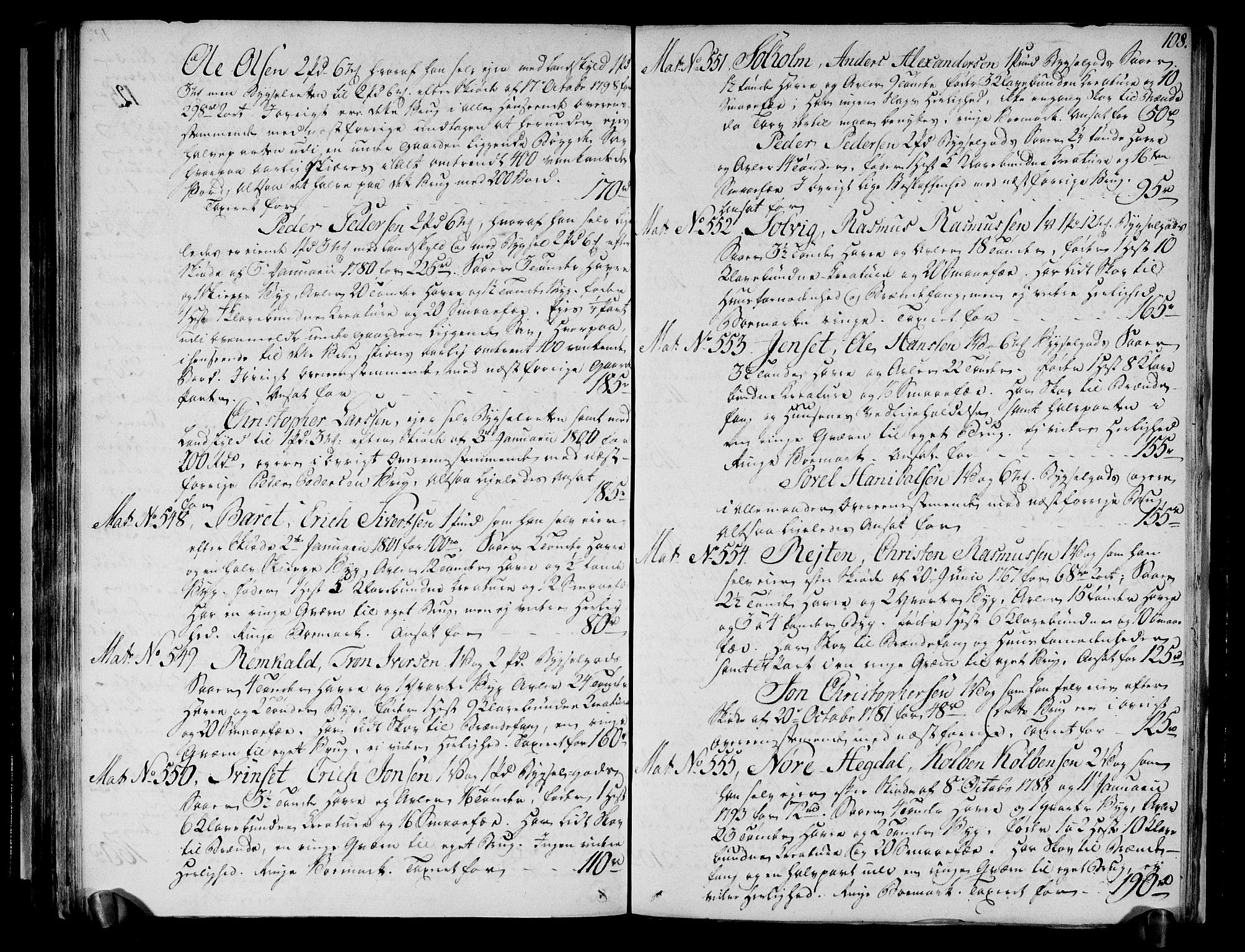 Rentekammeret inntil 1814, Realistisk ordnet avdeling, RA/EA-4070/N/Ne/Nea/L0126: Romsdal fogderi. Deliberasjonsprotokoll, 1803, s. 111