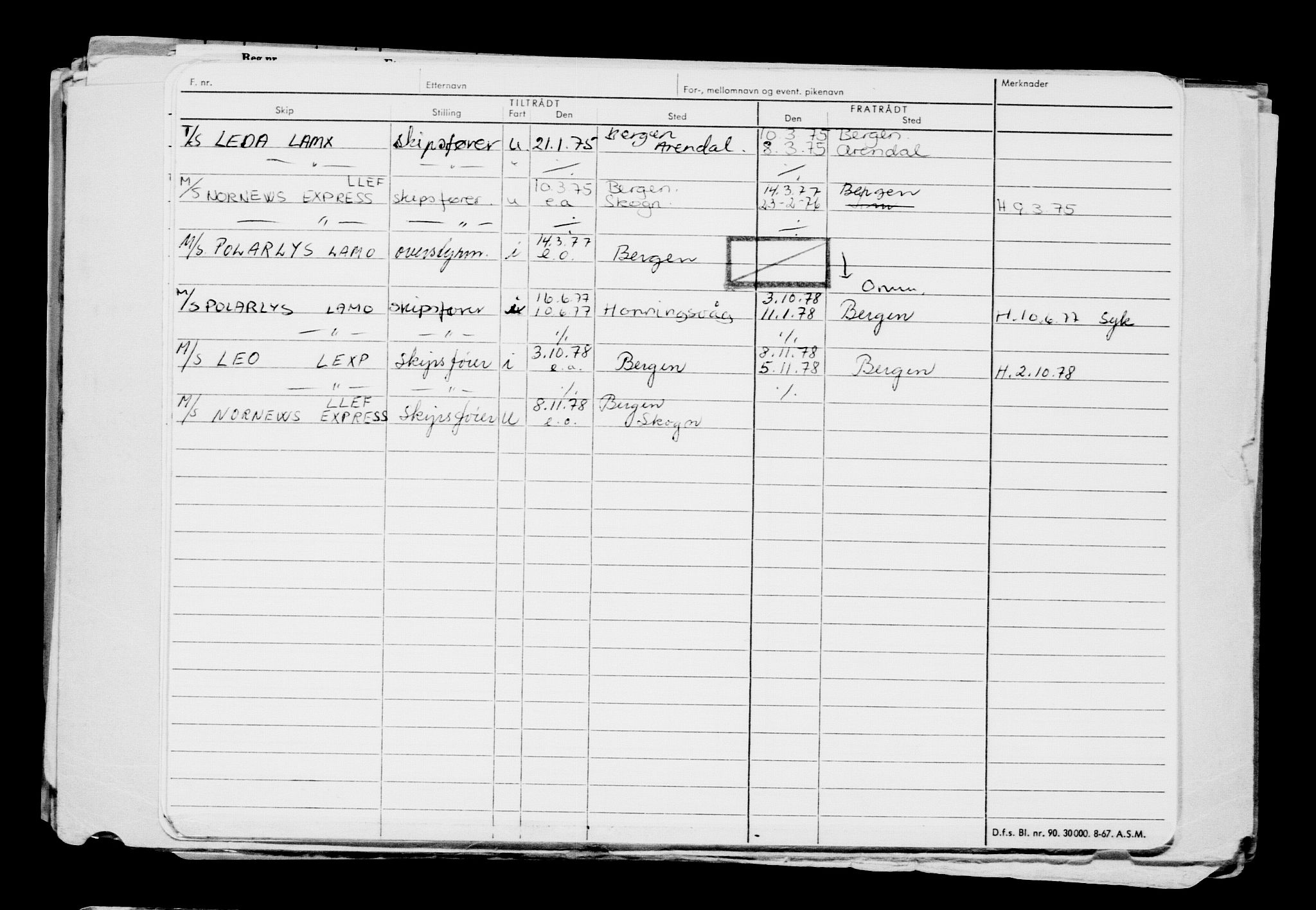 Direktoratet for sjømenn, AV/RA-S-3545/G/Gb/L0223: Hovedkort, 1923, s. 423