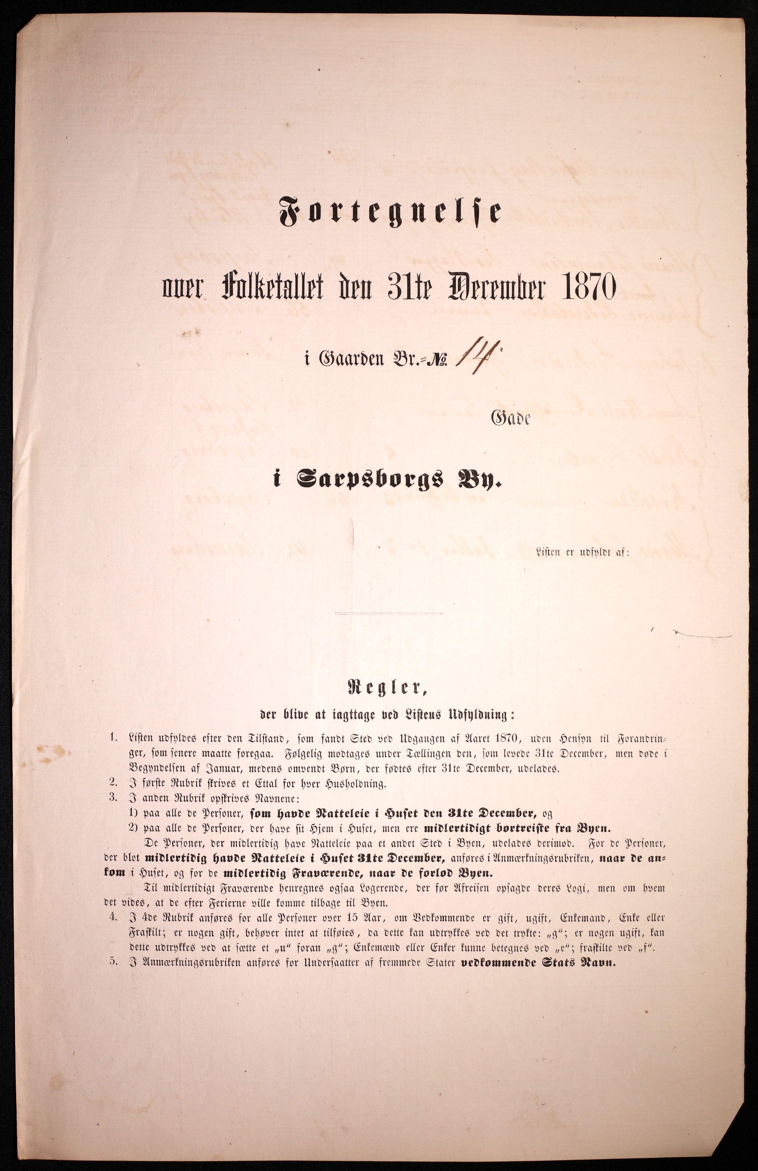 RA, Folketelling 1870 for 0102 Sarpsborg kjøpstad, 1870, s. 387
