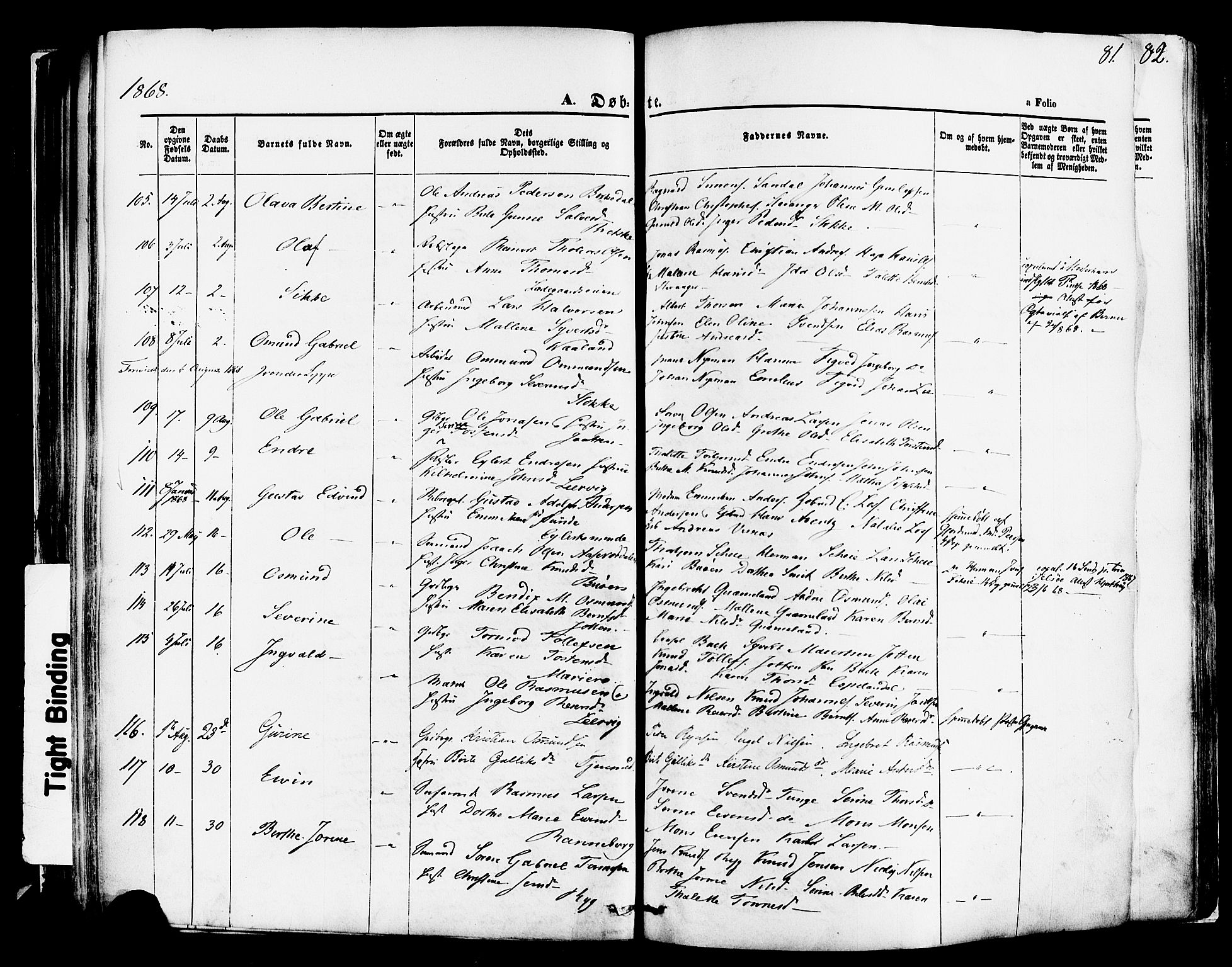Hetland sokneprestkontor, AV/SAST-A-101826/30/30BA/L0003: Ministerialbok nr. A 3, 1862-1876, s. 81