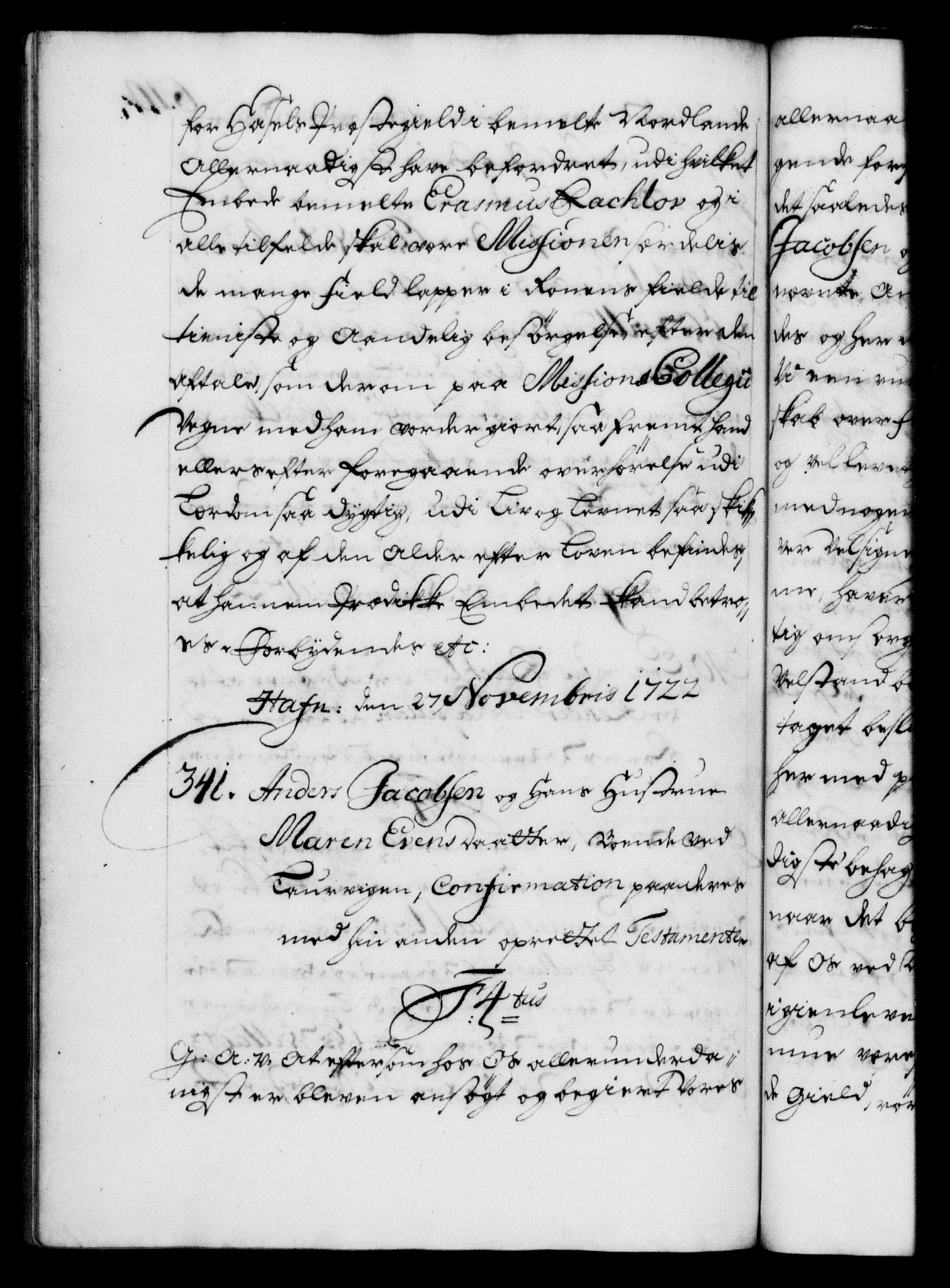 Danske Kanselli 1572-1799, AV/RA-EA-3023/F/Fc/Fca/Fcaa/L0023: Norske registre, 1720-1722, s. 670b