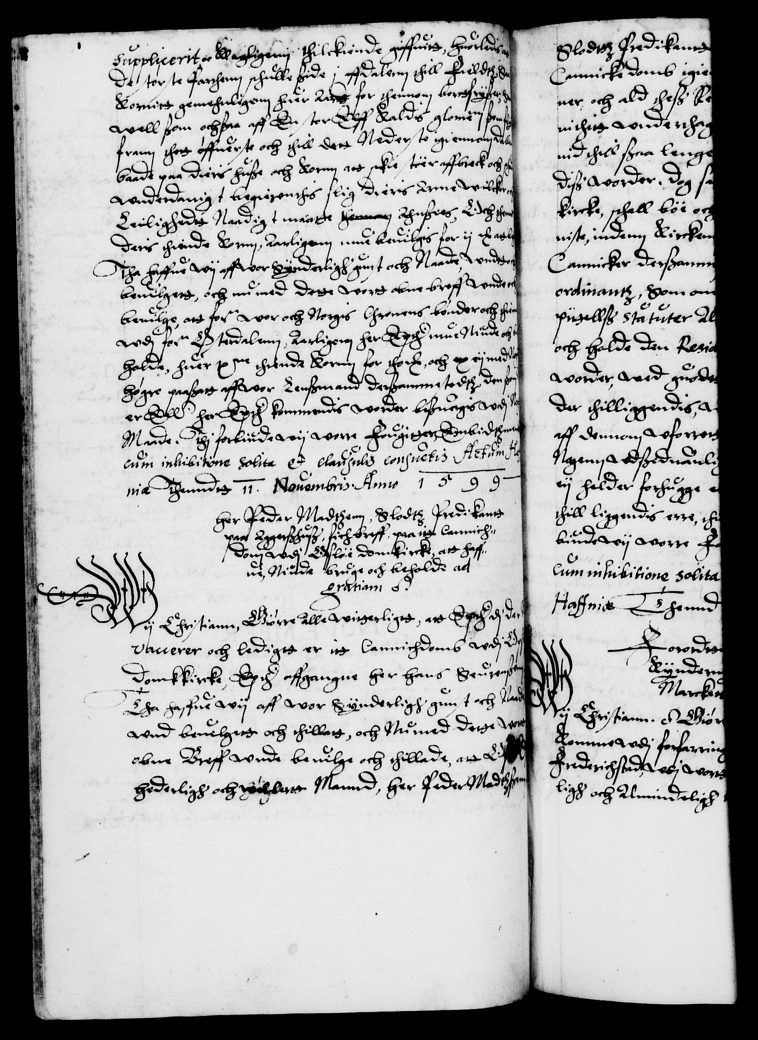 Danske Kanselli 1572-1799, AV/RA-EA-3023/F/Fc/Fca/Fcaa/L0003: Norske registre (mikrofilm), 1596-1616, s. 122b