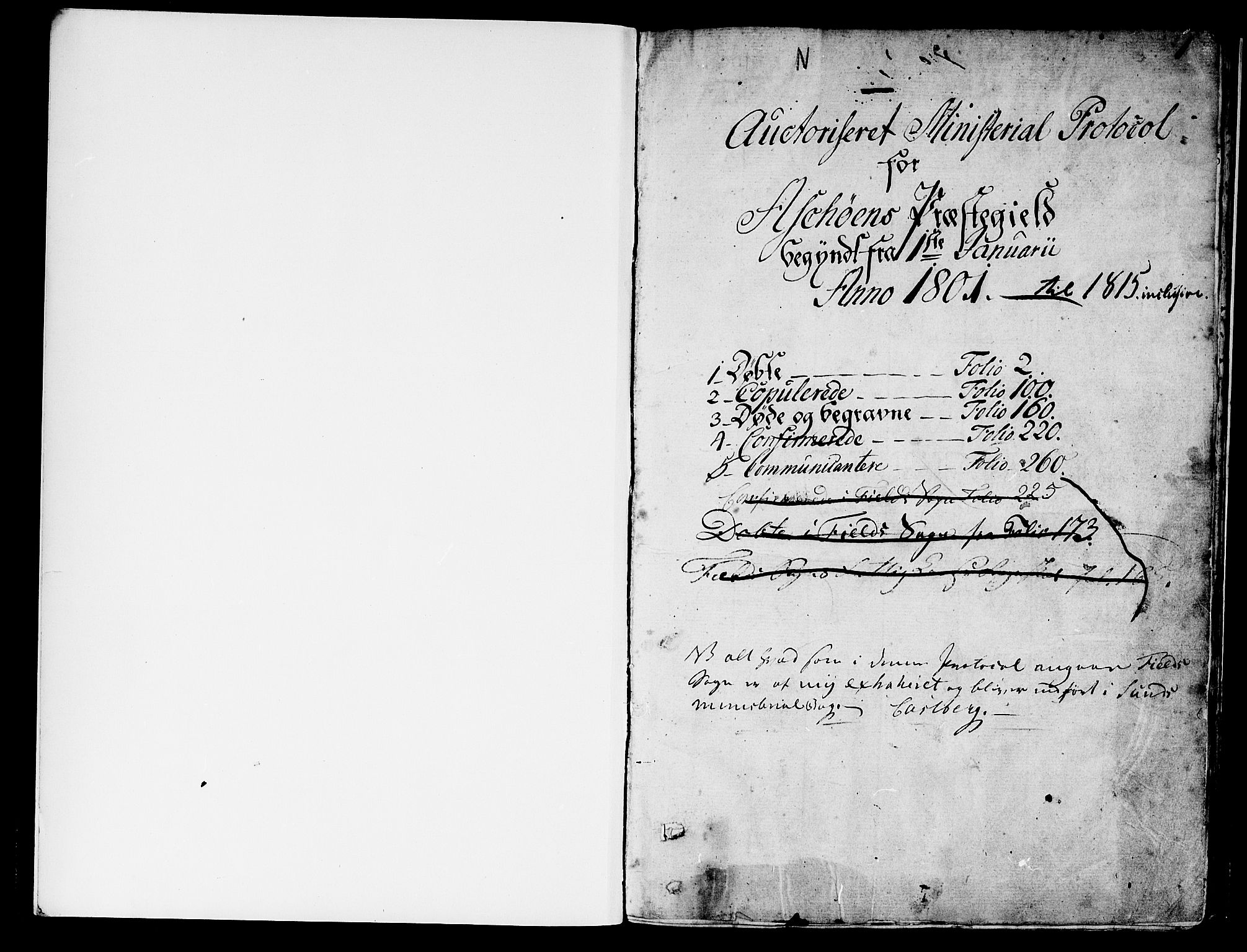 Askøy Sokneprestembete, SAB/A-74101/H/Ha/Haa/Haaa/L0002: Ministerialbok nr. A 2, 1801-1818, s. 1