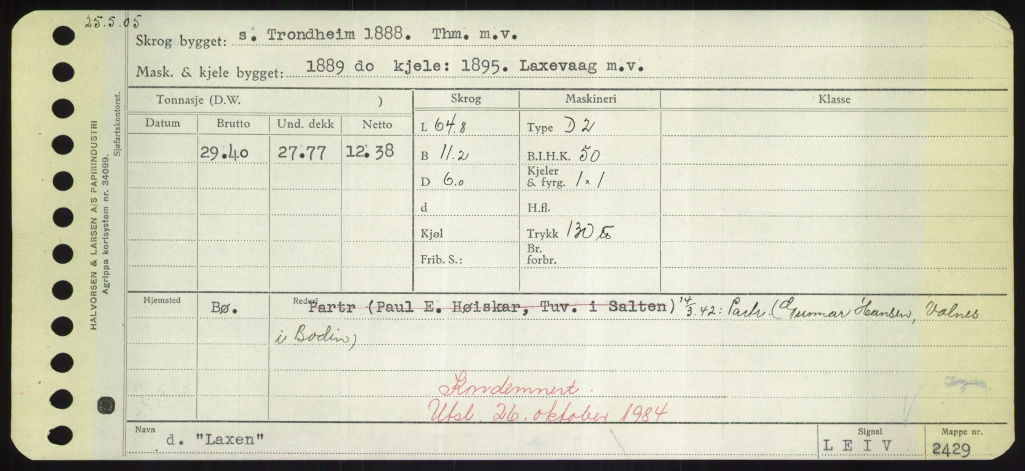 Sjøfartsdirektoratet med forløpere, Skipsmålingen, AV/RA-S-1627/H/Hd/L0022: Fartøy, L-Lia, s. 227