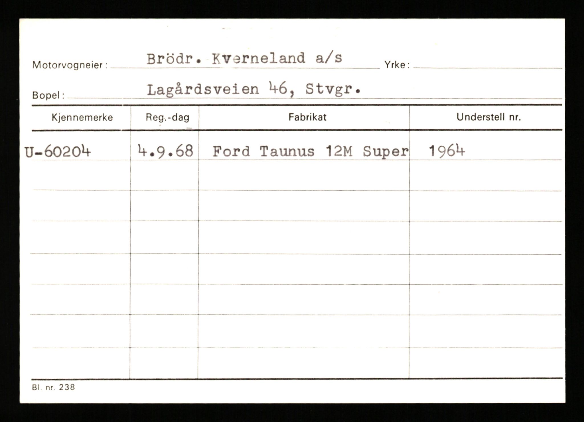 Stavanger trafikkstasjon, AV/SAST-A-101942/0/G/L0007: Registreringsnummer: 49019 - 67460, 1930-1971, s. 2337