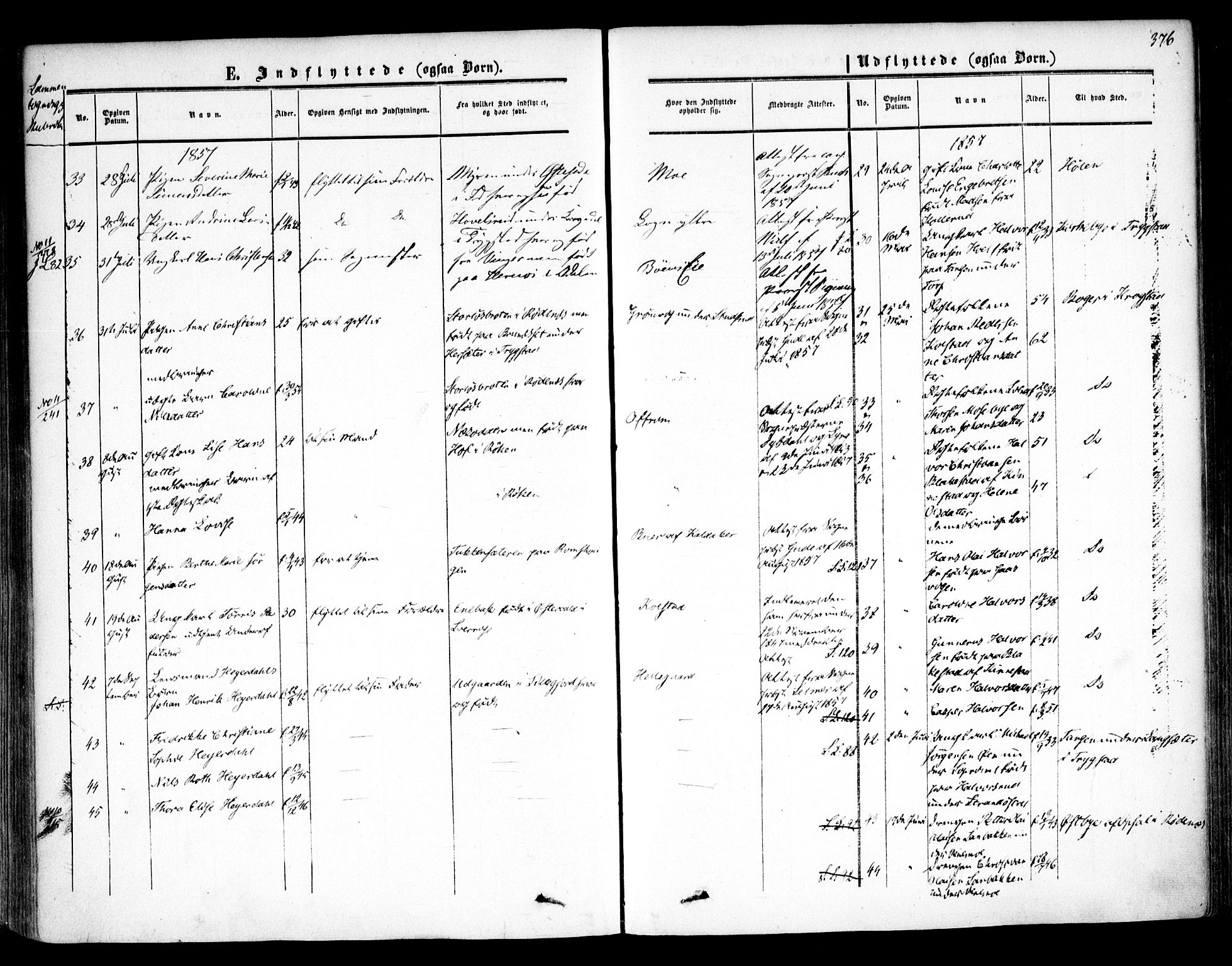 Høland prestekontor Kirkebøker, AV/SAO-A-10346a/F/Fa/L0010: Ministerialbok nr. I 10, 1854-1861, s. 376