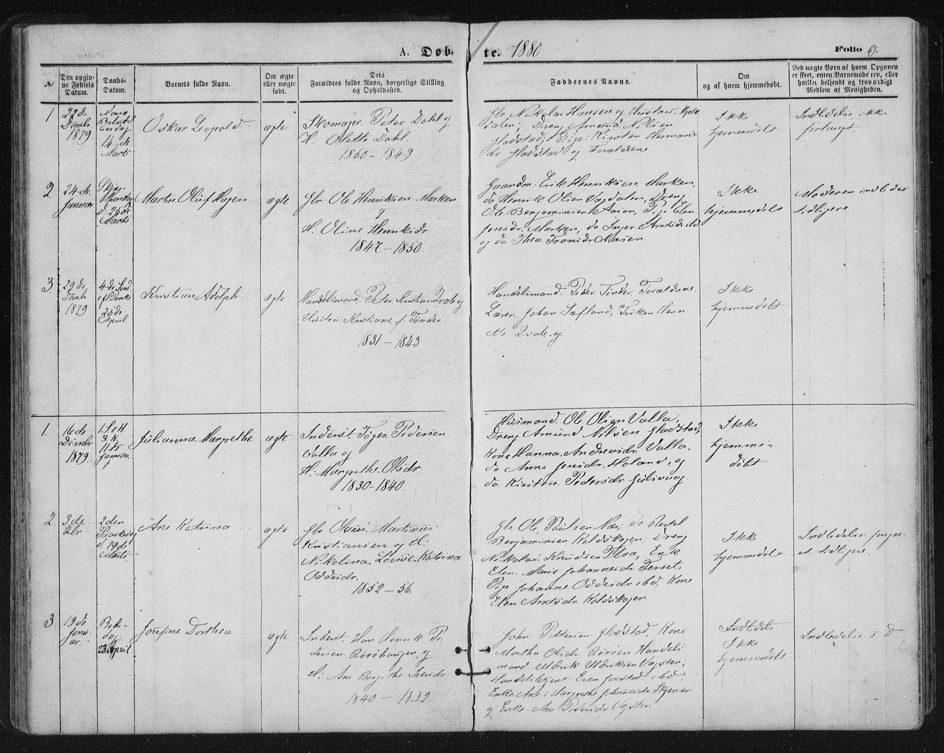 Ministerialprotokoller, klokkerbøker og fødselsregistre - Nordland, SAT/A-1459/816/L0241: Ministerialbok nr. 816A07, 1870-1885, s. 61