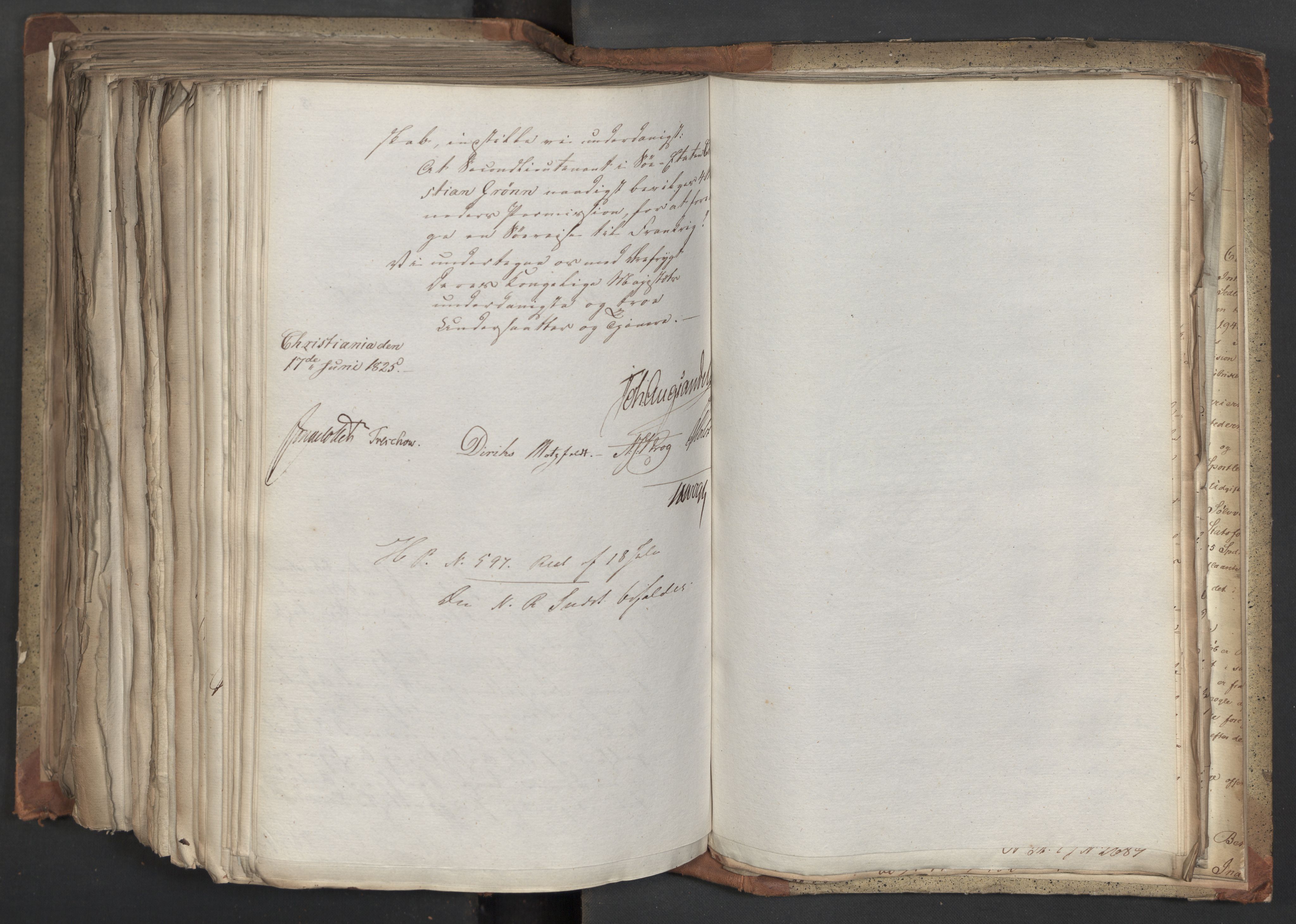 Statsrådsavdelingen i Stockholm, AV/RA-S-1003/D/Da/L0042: Regjeringsinnstillinger nr. 2467-2705, 1825, s. 618