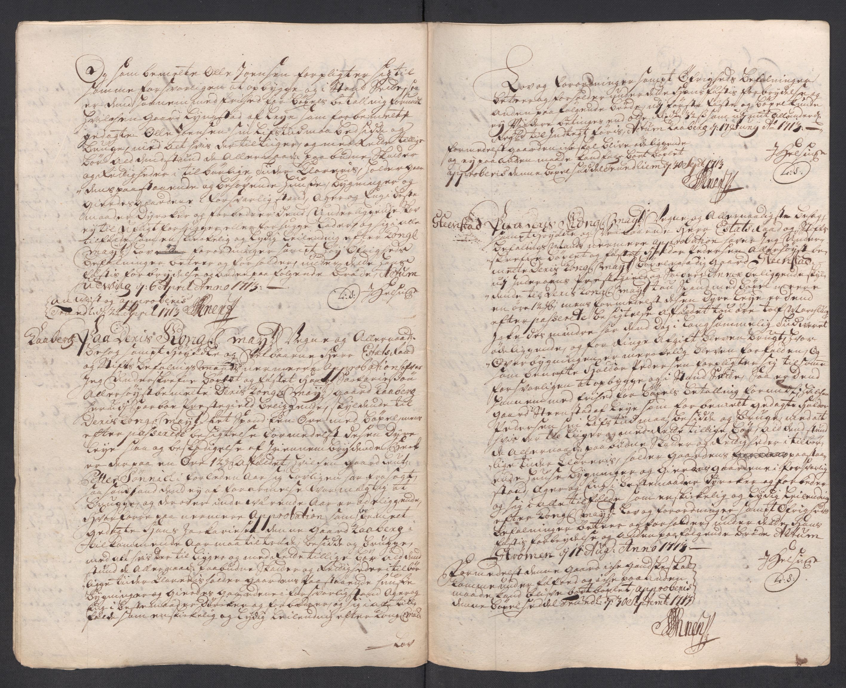 Rentekammeret inntil 1814, Reviderte regnskaper, Fogderegnskap, RA/EA-4092/R63/L4321: Fogderegnskap Inderøy, 1713, s. 326