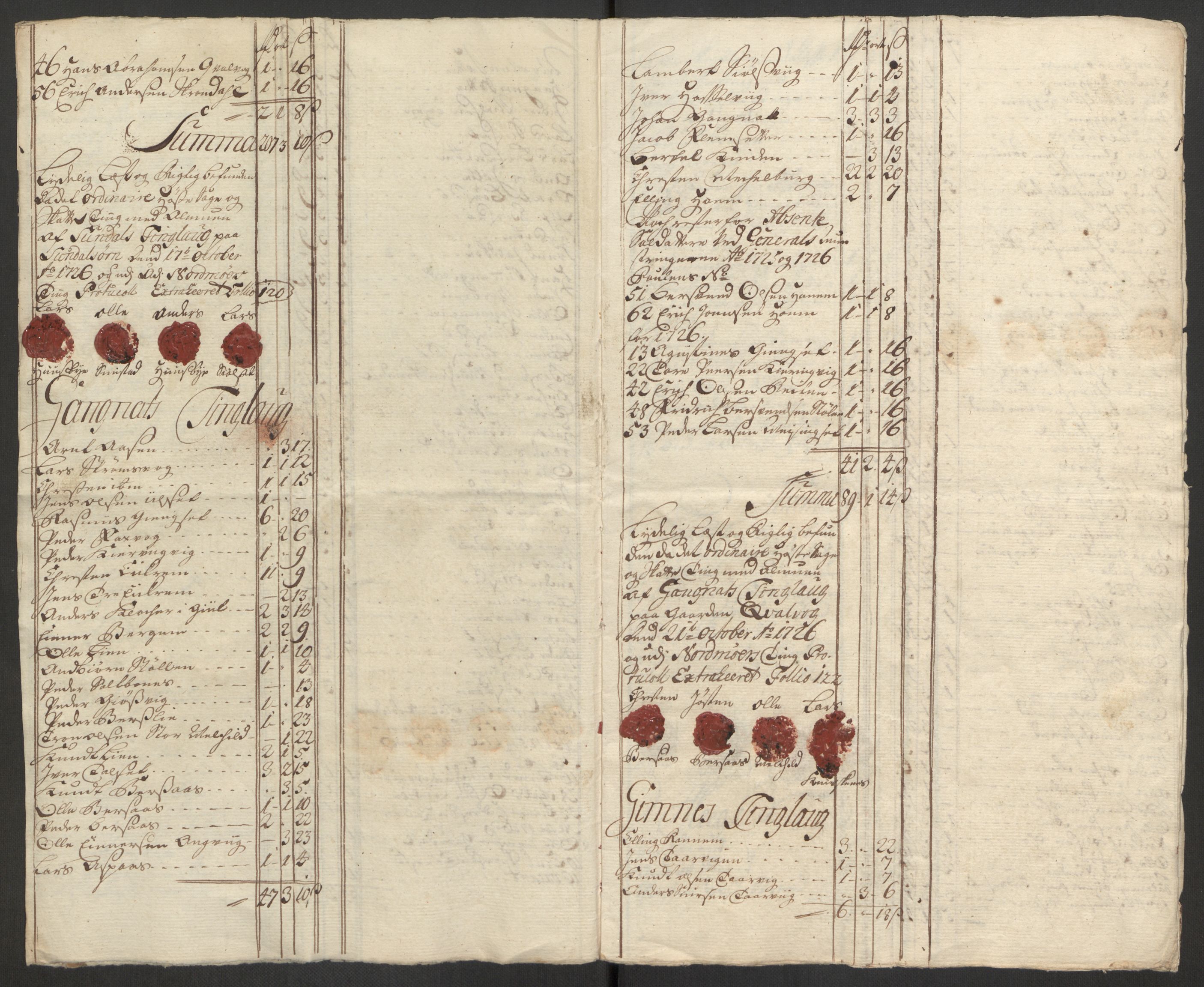 Rentekammeret inntil 1814, Reviderte regnskaper, Fogderegnskap, RA/EA-4092/R56/L3759: Fogderegnskap Nordmøre, 1726, s. 295