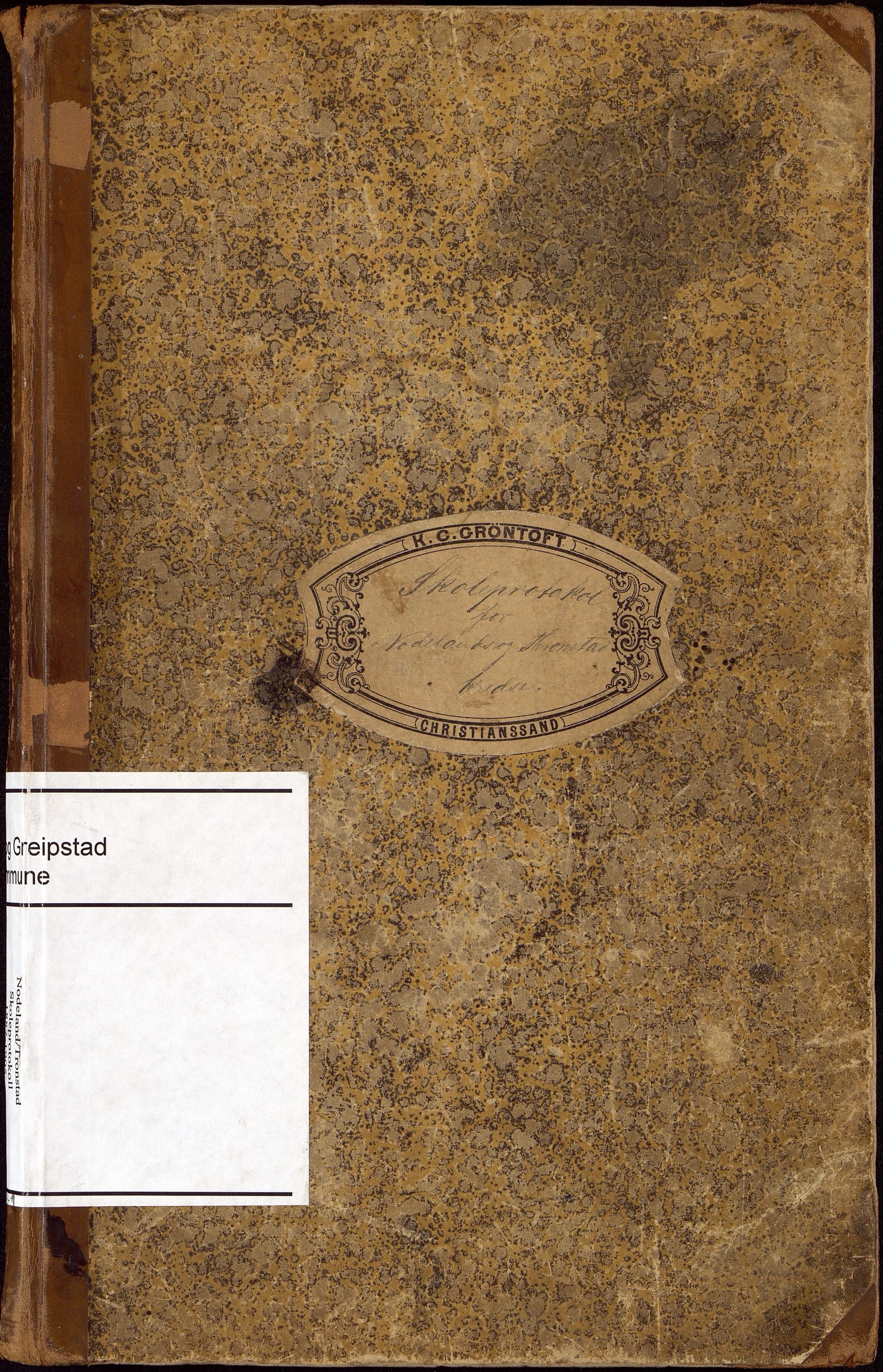 Søgne og Greipstad kommune - Nodeland Folkeskole, ARKSOR/1018SG556/H/L0001: Skoleprotokoll, 1887-1905