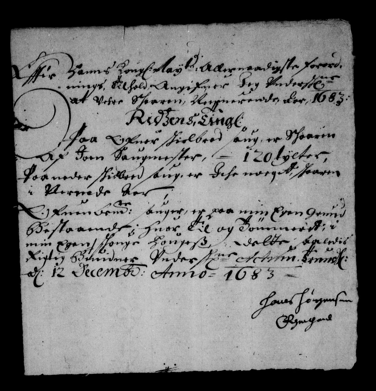 Rentekammeret inntil 1814, Reviderte regnskaper, Stiftamtstueregnskaper, Trondheim stiftamt og Nordland amt, AV/RA-EA-6044/R/Rg/L0072: Trondheim stiftamt og Nordland amt, 1683