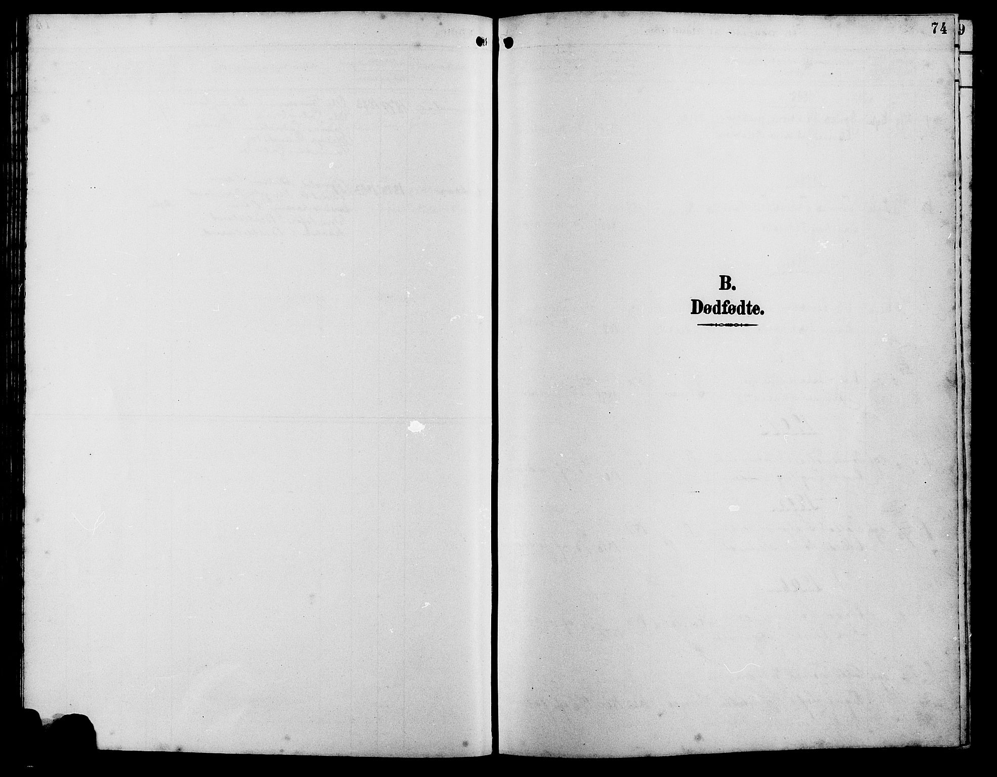 Bakke sokneprestkontor, SAK/1111-0002/F/Fb/Fba/L0003: Klokkerbok nr. B 3, 1894-1910, s. 74