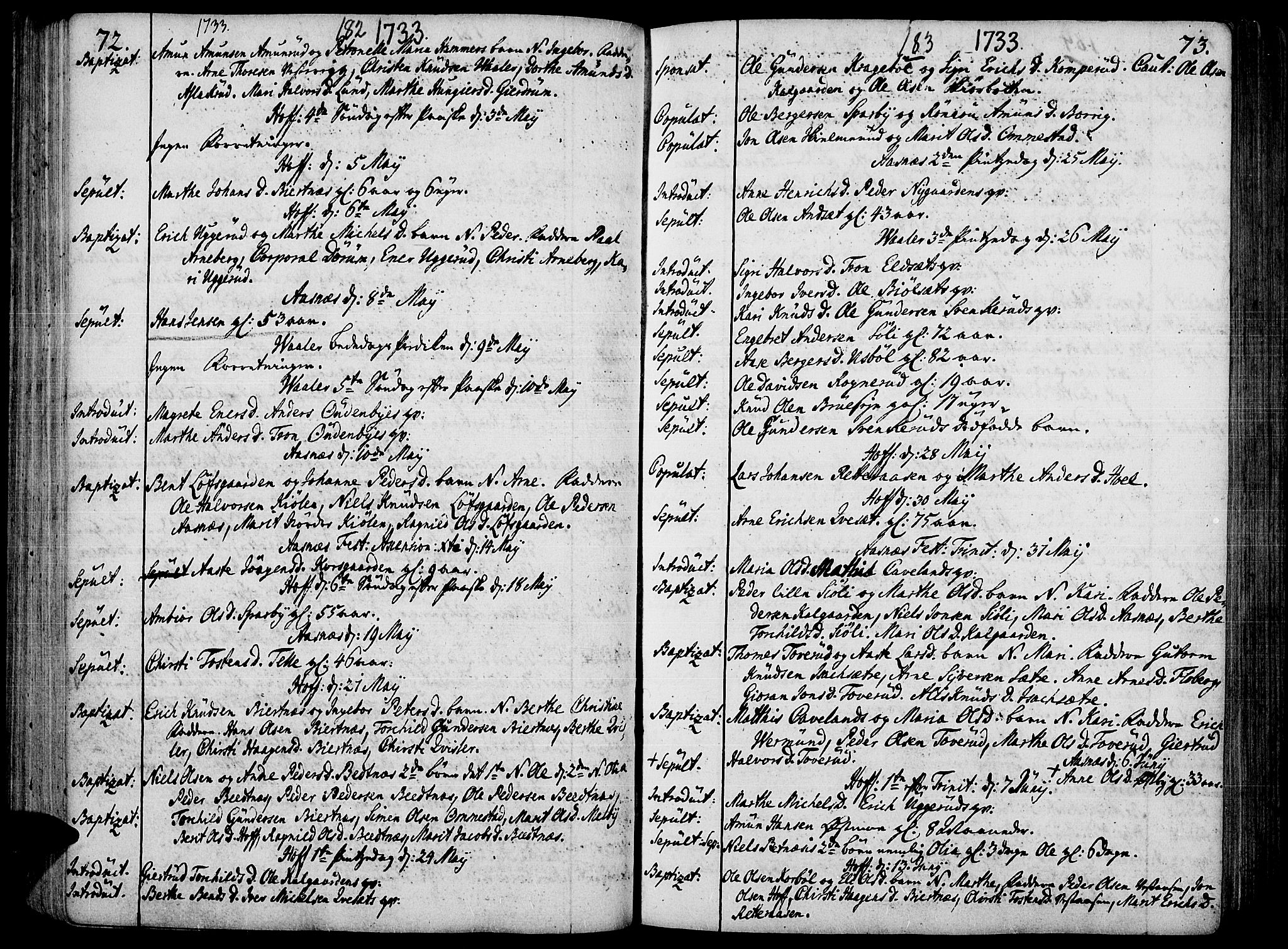 Hof prestekontor, AV/SAH-PREST-038/H/Ha/Haa/L0002: Ministerialbok nr. 2, 1720-1749, s. 182-183