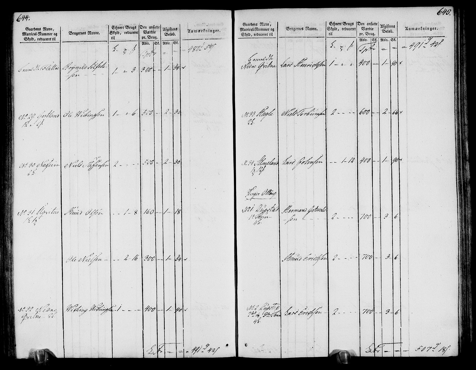 Rentekammeret inntil 1814, Realistisk ordnet avdeling, AV/RA-EA-4070/N/Ne/Nea/L0113: Nordhordland og Voss fogderi. Oppebørselsregister, 1803-1804, s. 330