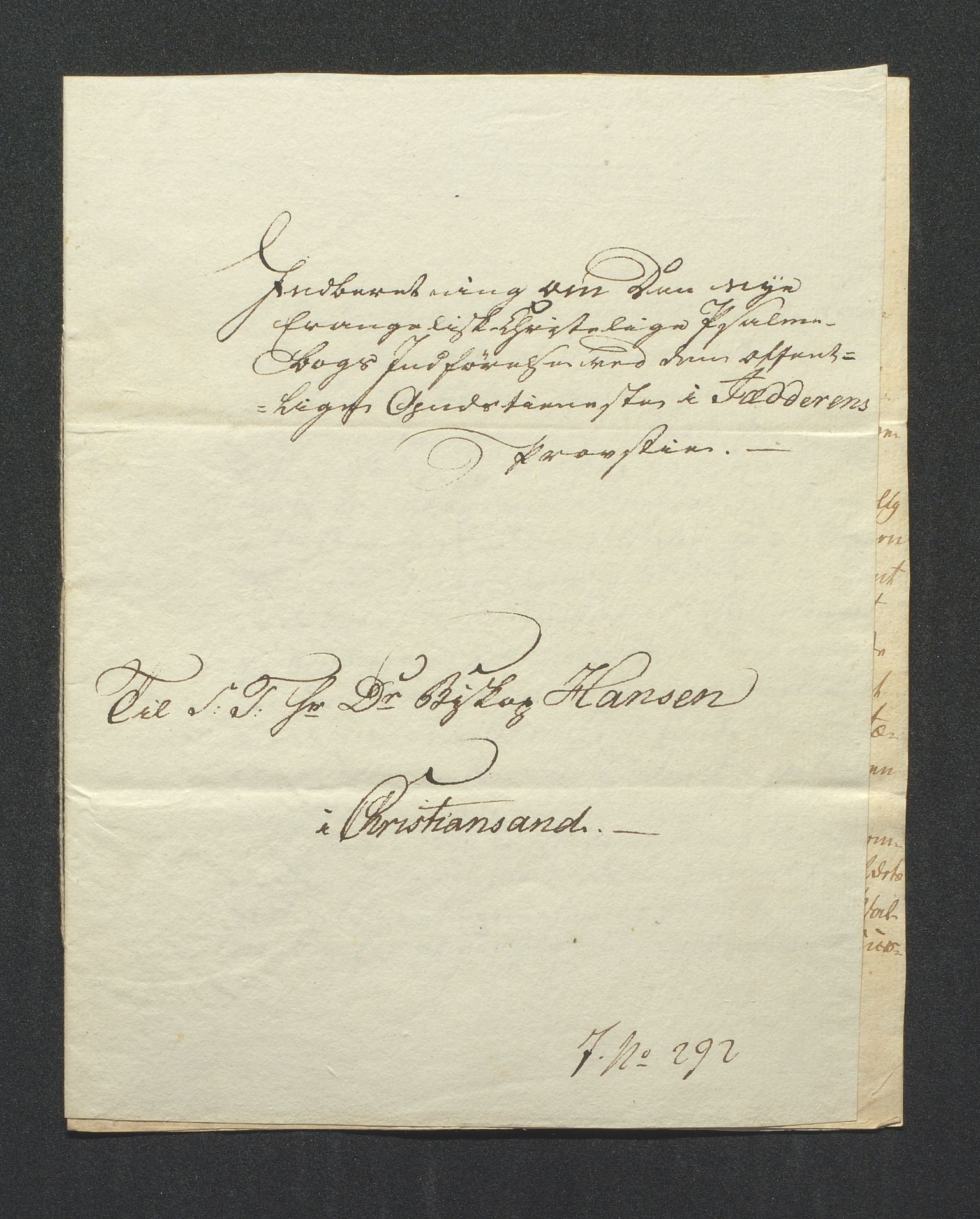 Biskopen i Kristiansand, AV/SAK-1113-0001/G/Gc/L0007: C 79 - Presteinnberetninger, 1801-1822, s. 444