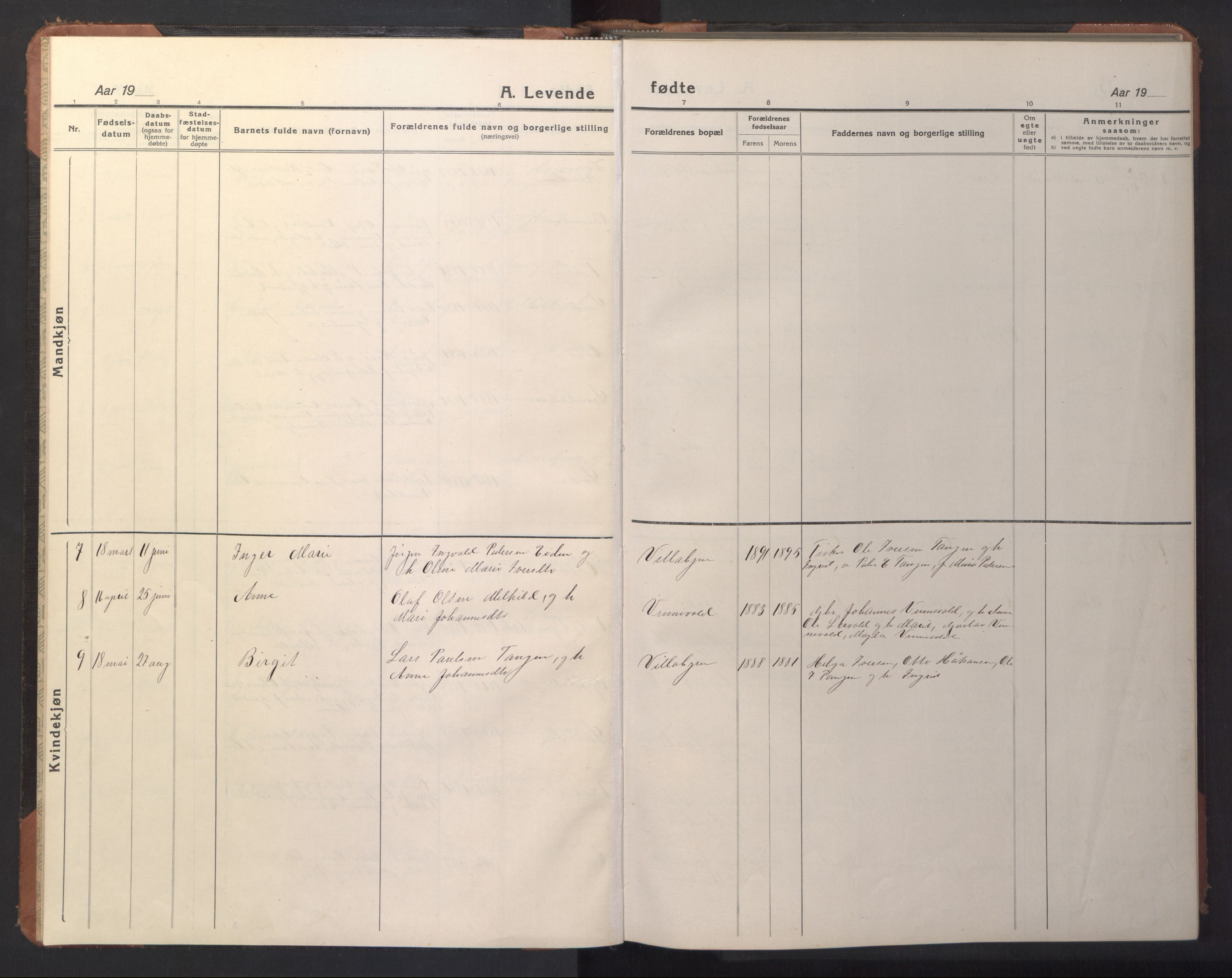 Ministerialprotokoller, klokkerbøker og fødselsregistre - Møre og Romsdal, AV/SAT-A-1454/590/L1018: Klokkerbok nr. 590C03, 1922-1950