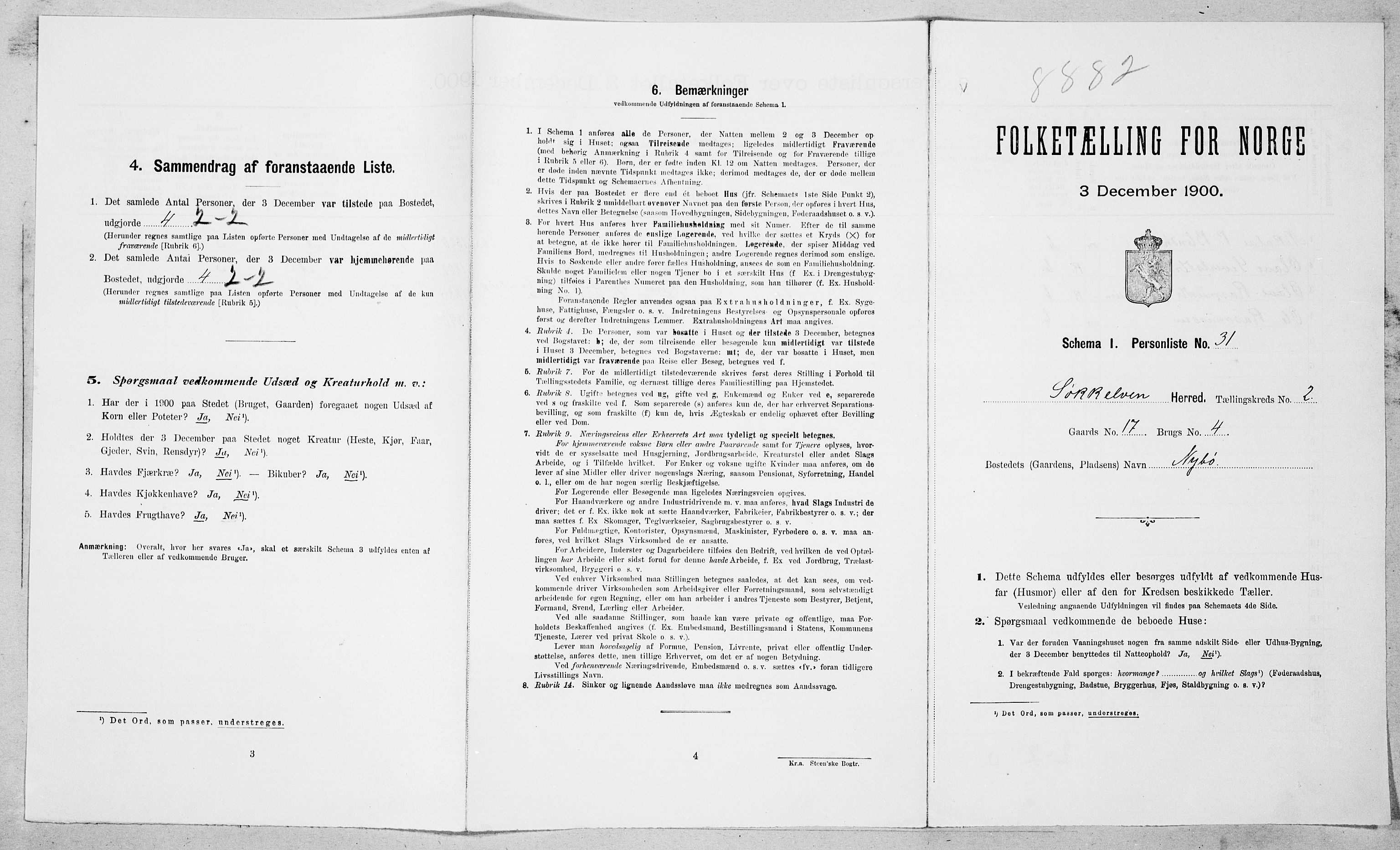 SAT, Folketelling 1900 for 1528 Sykkylven herred, 1900, s. 323