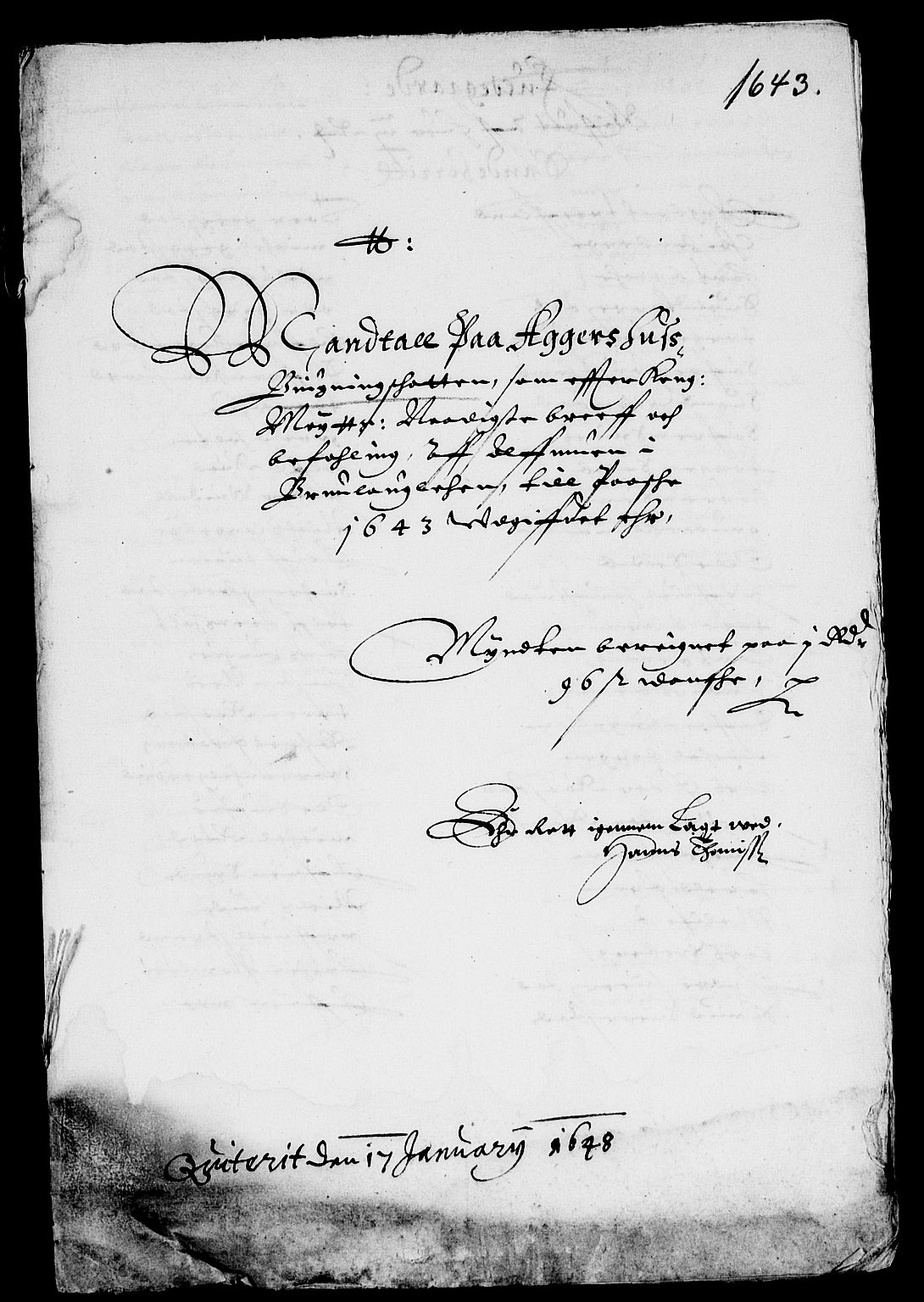 Rentekammeret inntil 1814, Reviderte regnskaper, Lensregnskaper, RA/EA-5023/R/Rb/Rbl/L0008: Brunla len, 1641-1644