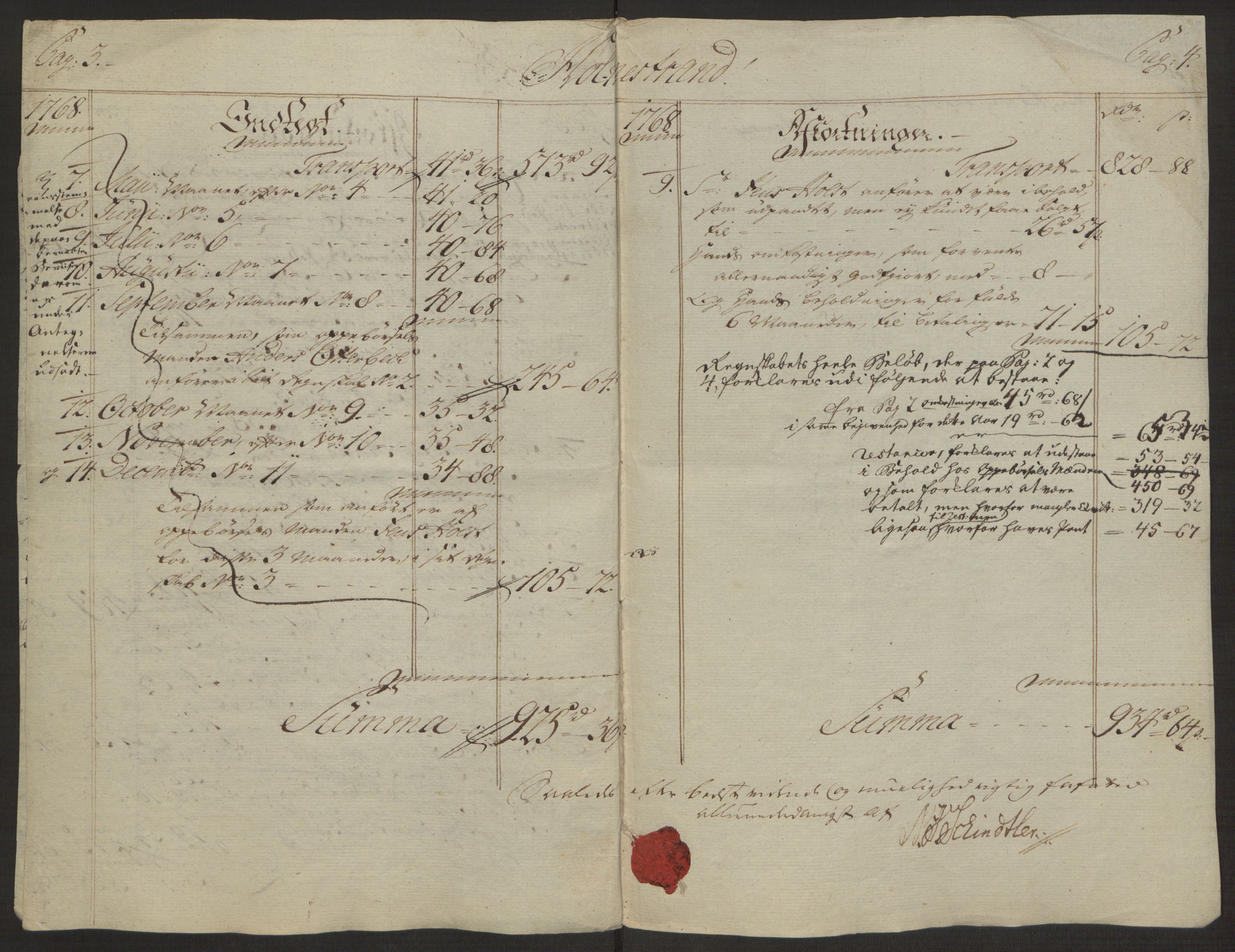 Rentekammeret inntil 1814, Reviderte regnskaper, Byregnskaper, AV/RA-EA-4066/R/Rh/L0163/0001: [H4] Kontribusjonsregnskap / Ekstraskatt, Holmestrand, 1762-1772, s. 379