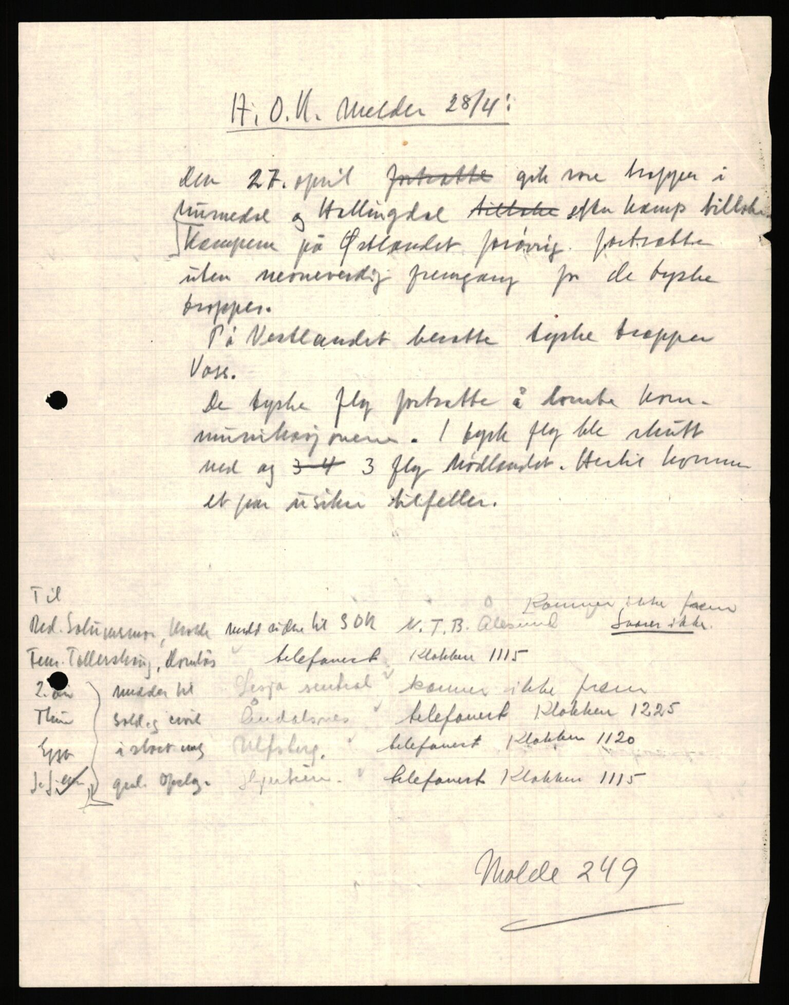 Forsvaret, Forsvarets krigshistoriske avdeling, AV/RA-RAFA-2017/Y/Ya/L0031: II-C-11-51 - Hærens overkommando, 1940, s. 278