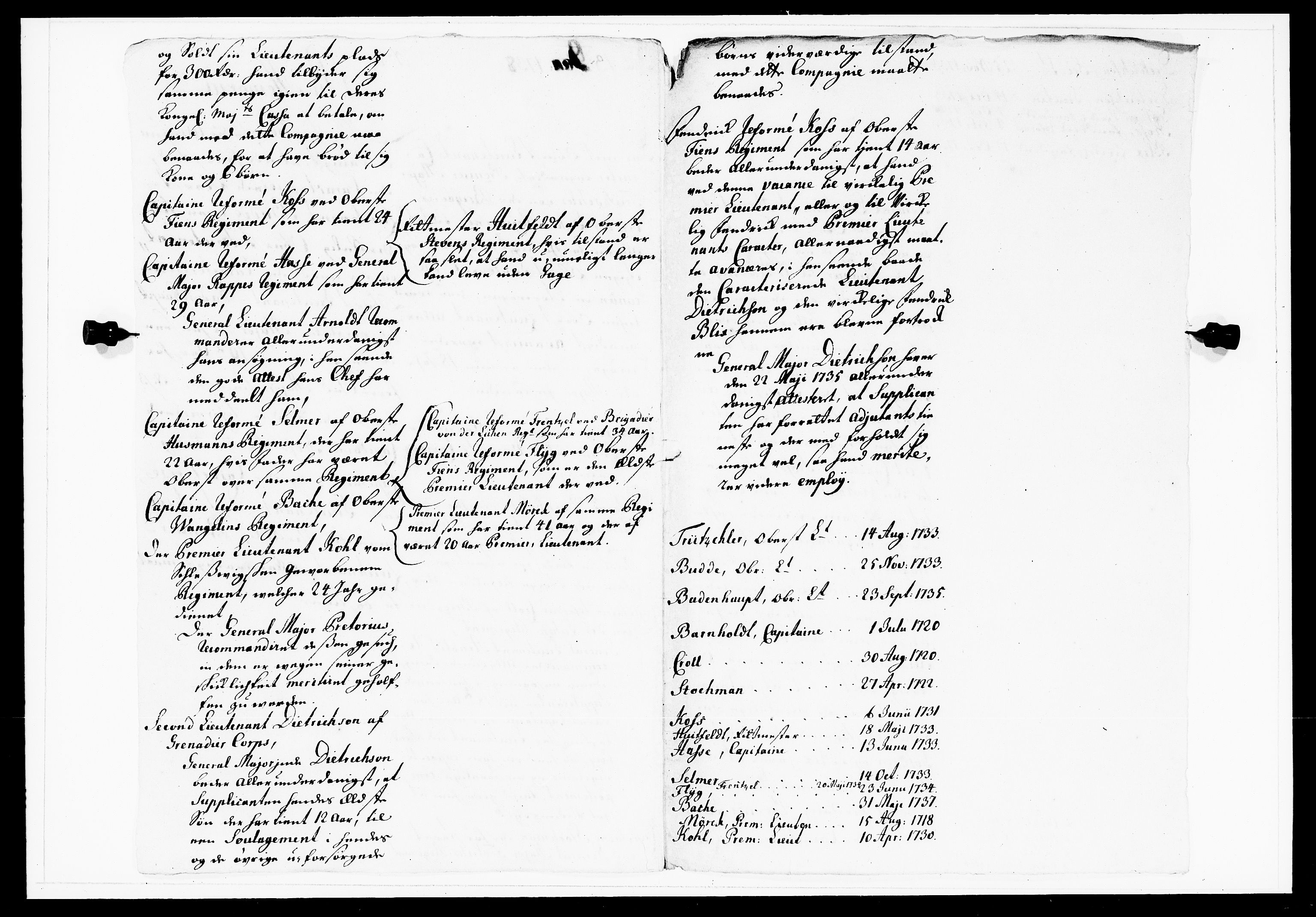 Krigskollegiet, Krigskancelliet, DRA/A-0006/-/1143-1150: Refererede sager, 1738, s. 22